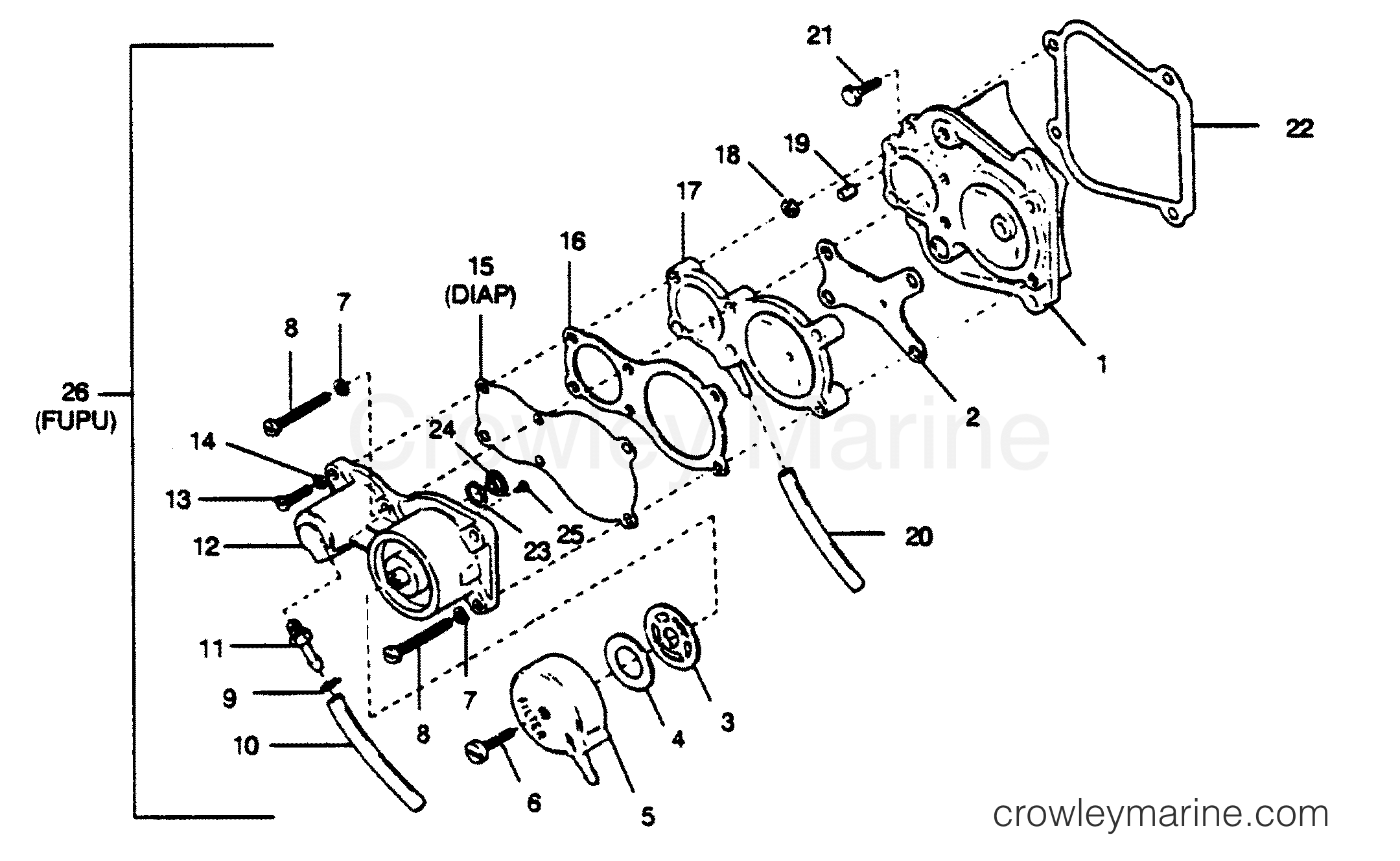1989 Outboard 50 - 508F9C [Force] - FUEL PUMP