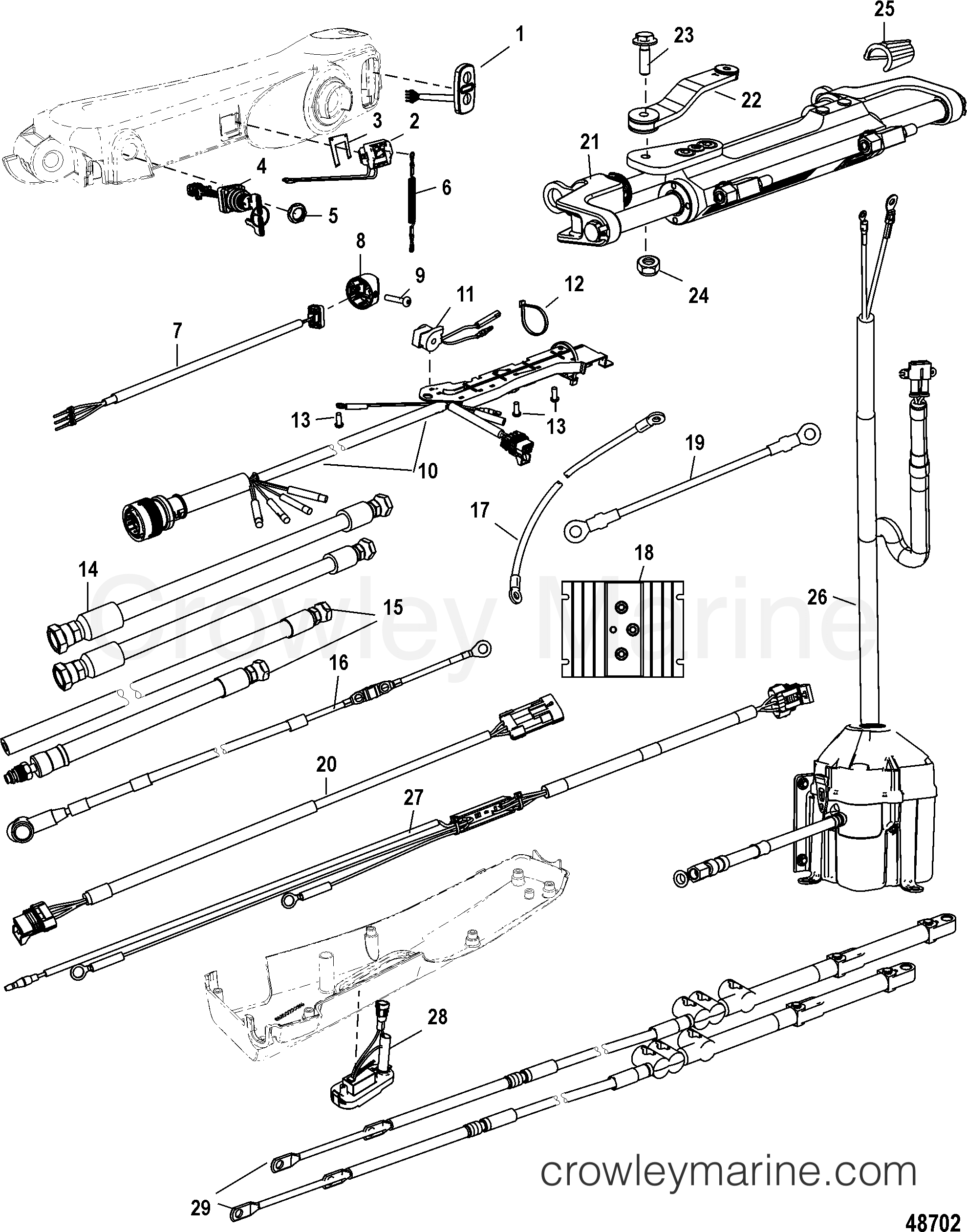 TILLER HANDLE KIT COMPONENTS(BIG TILLERPOWER STEER, F150) Various