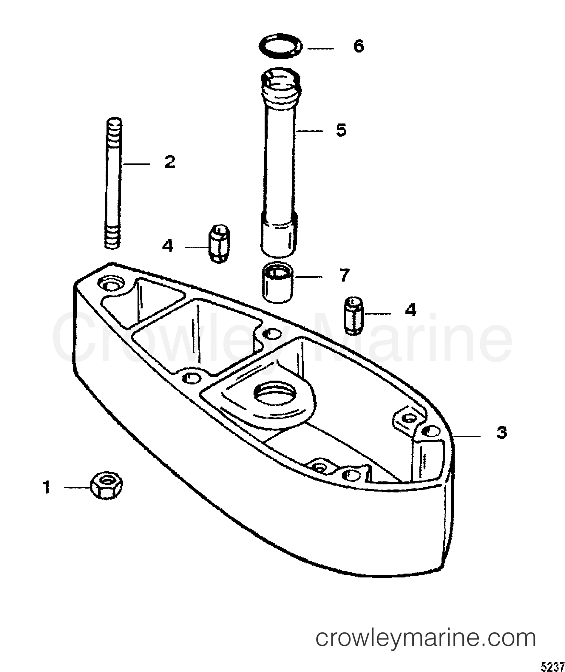 1998 Outboard 40 [MH/ALT] - 7041207GF - X-LONG COMPONENTS