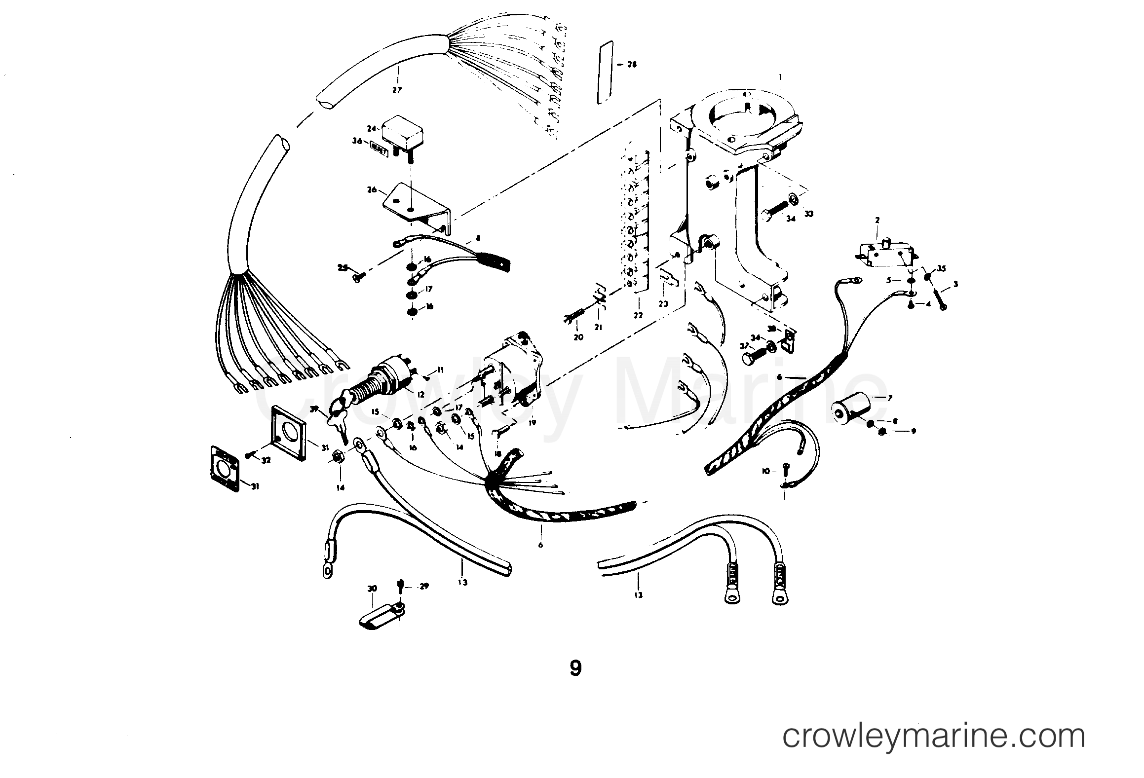 1979 Outboard 20 - 207B9B - ELECTRICAL COMPONENTS