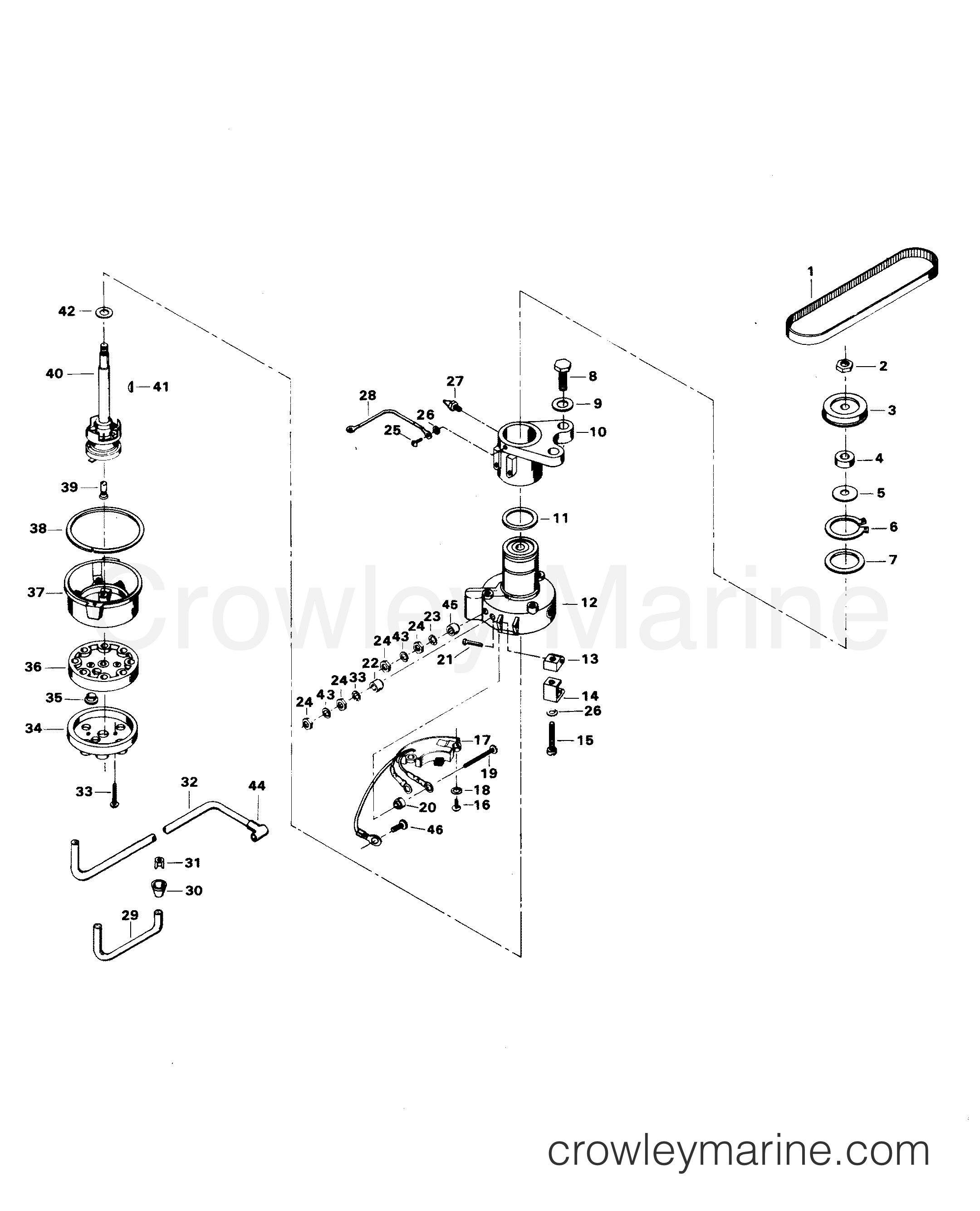 1982 Outboard 75 - 758B2D - DISTRIBUTOR