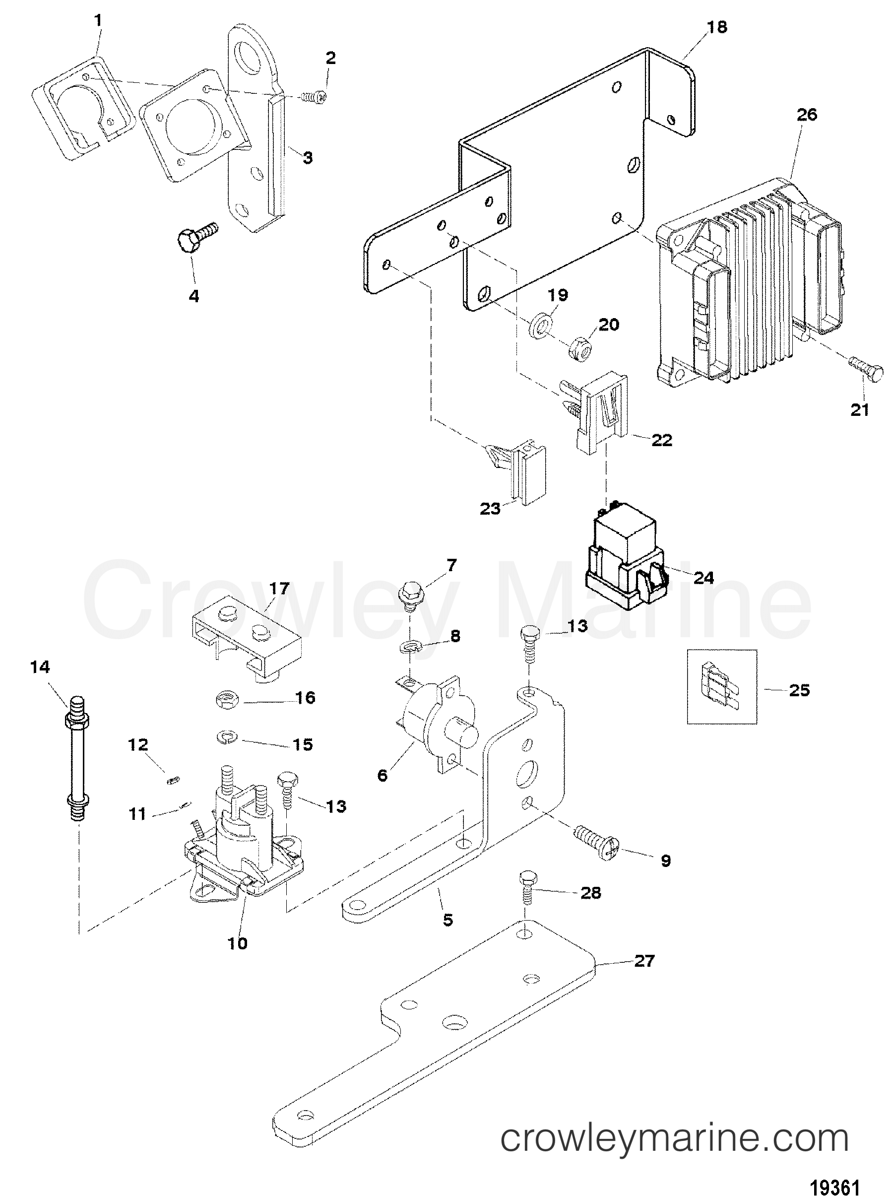 1998 Inboard Engine 350 MAG [MPI] - 34460C9LS - ELECTRICAL COMPONENTS
