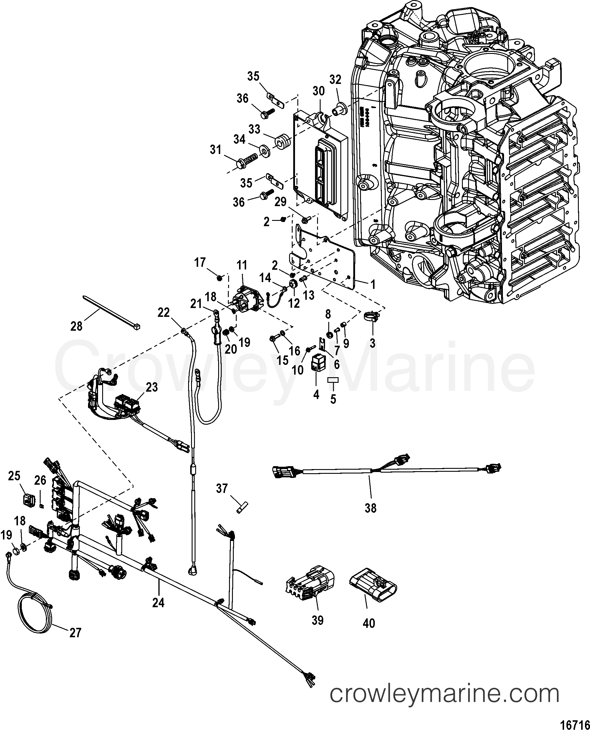 2006 Outboard 200EFI [XL SW] - 7200423UY - ELECTRICAL PLATE ASSEMBLY