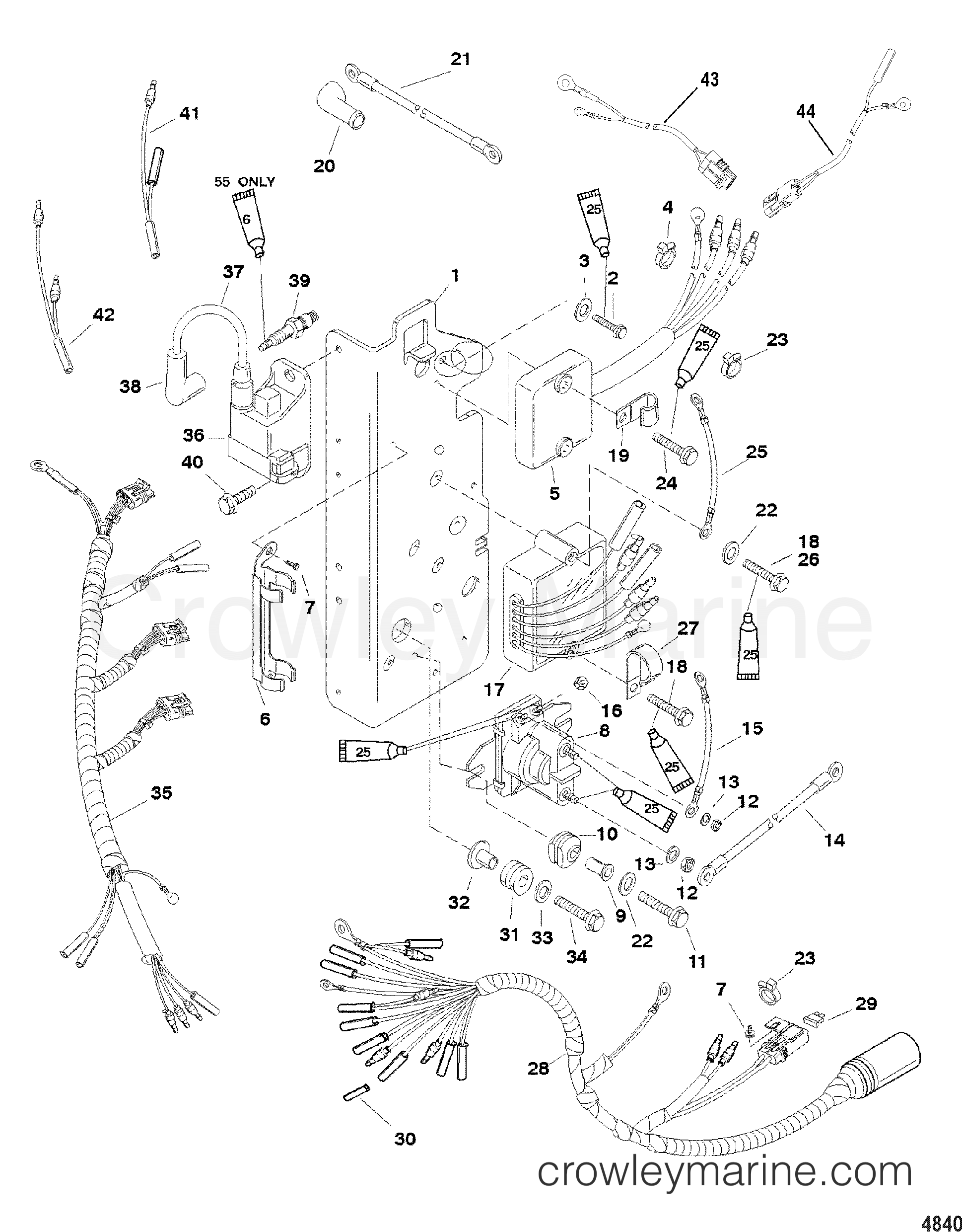 1999 Outboard 55 [ML] - 7055217HR - ELECTRICAL COMPONENTS