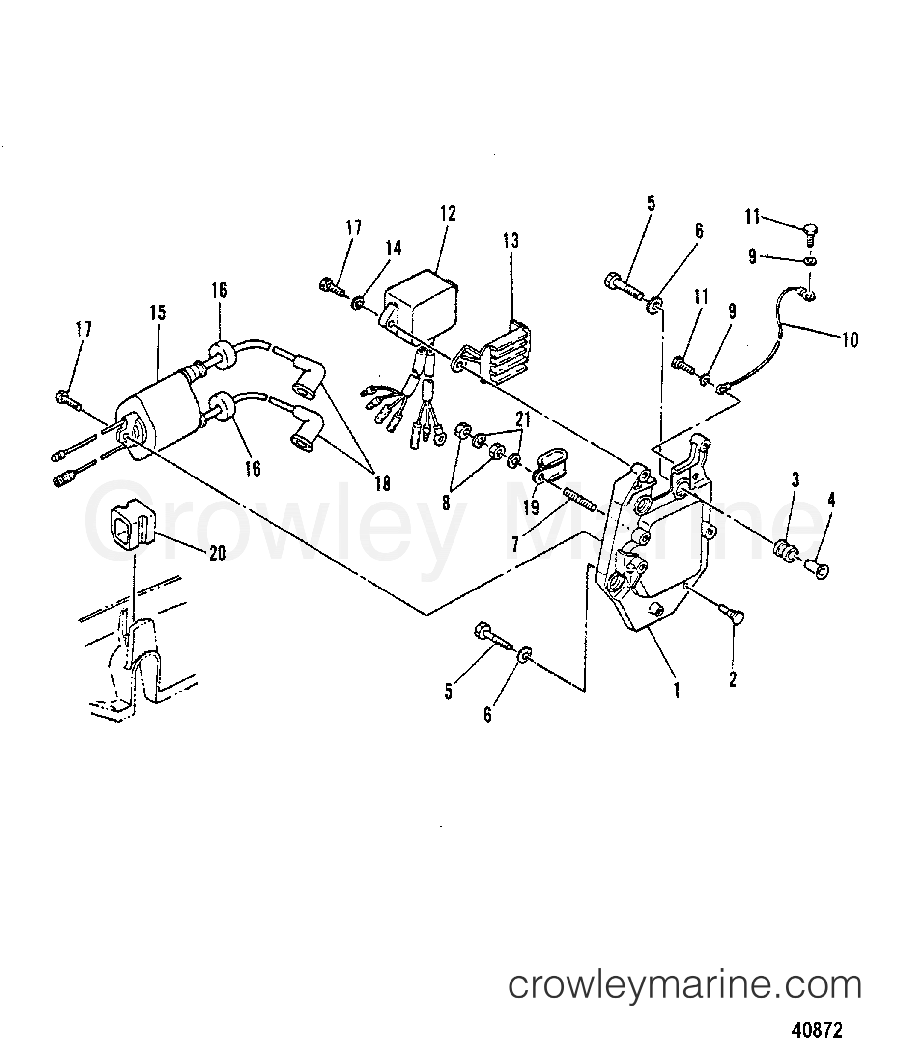 1980 Outboard 30 [M] - 7030300 - C.D.I IGNITION COMPONENTS