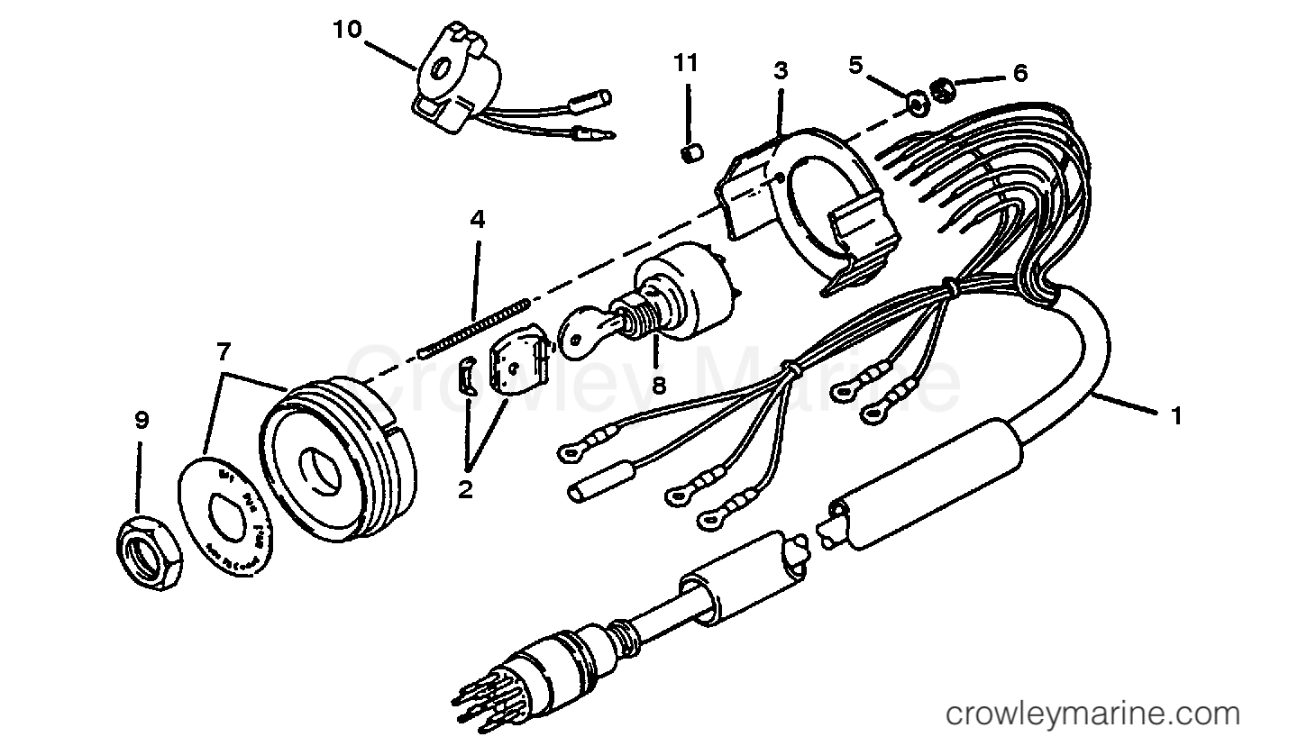 1997 Race Outboard 2.5 [S EFI] - 1925201TH - KEY SWITCH