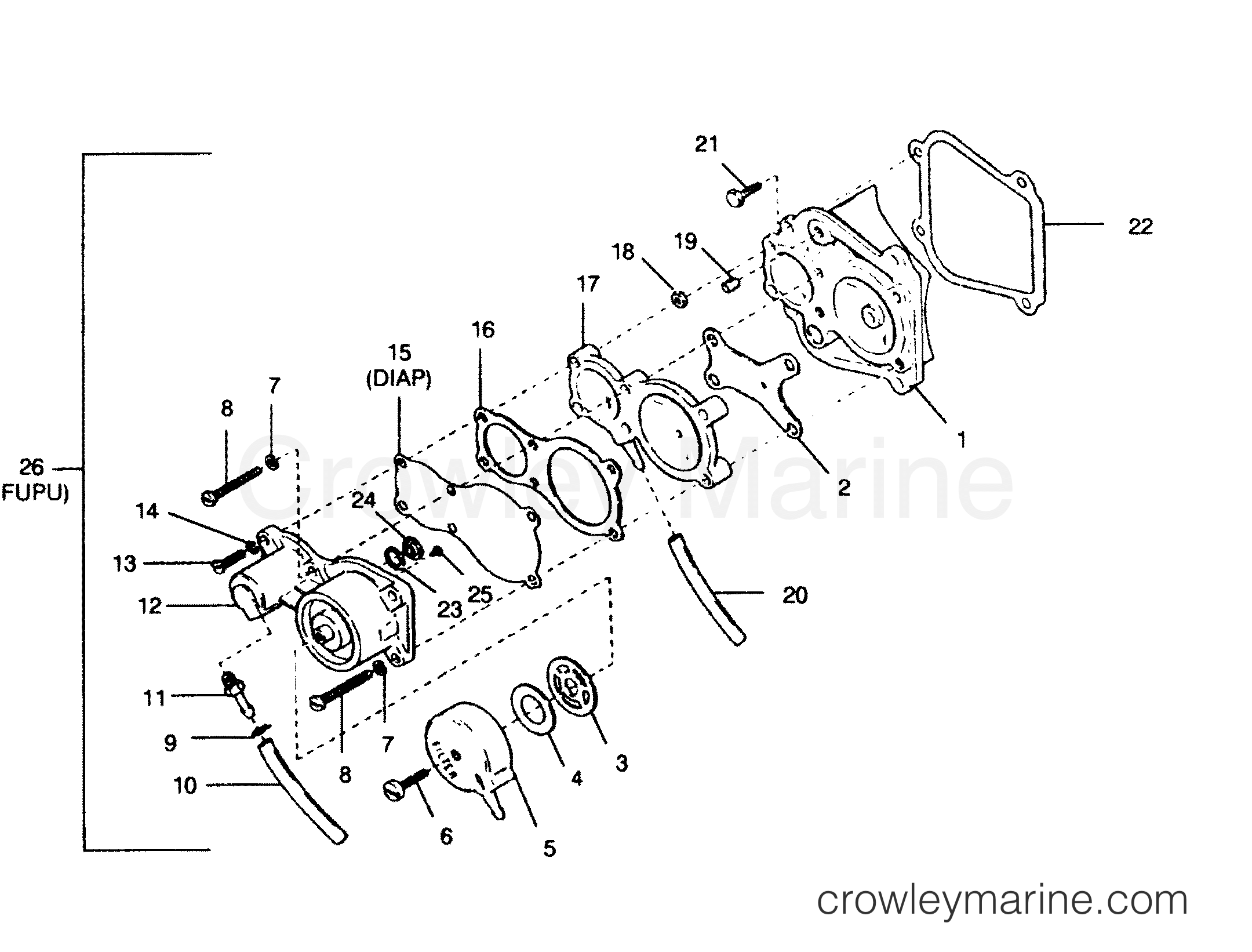1991 Outboard 50 - 507A91Z [Force] - FUEL PUMP