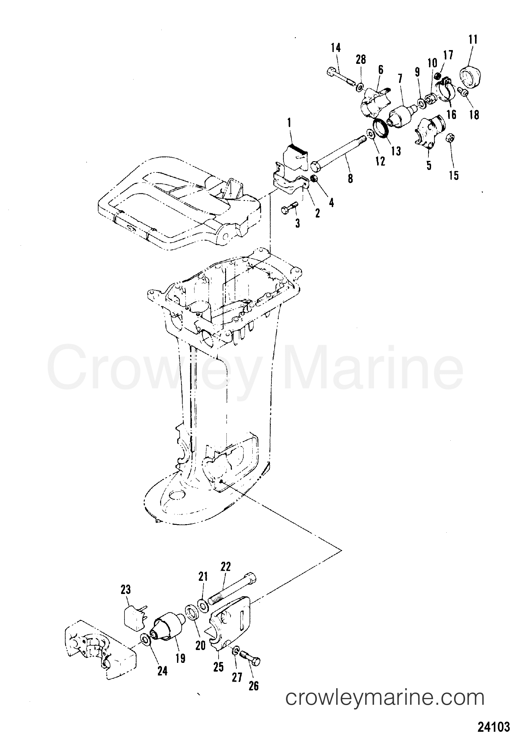 1978 Outboard 40 [EL] - 7040528 - MOUNTING SYSTEM