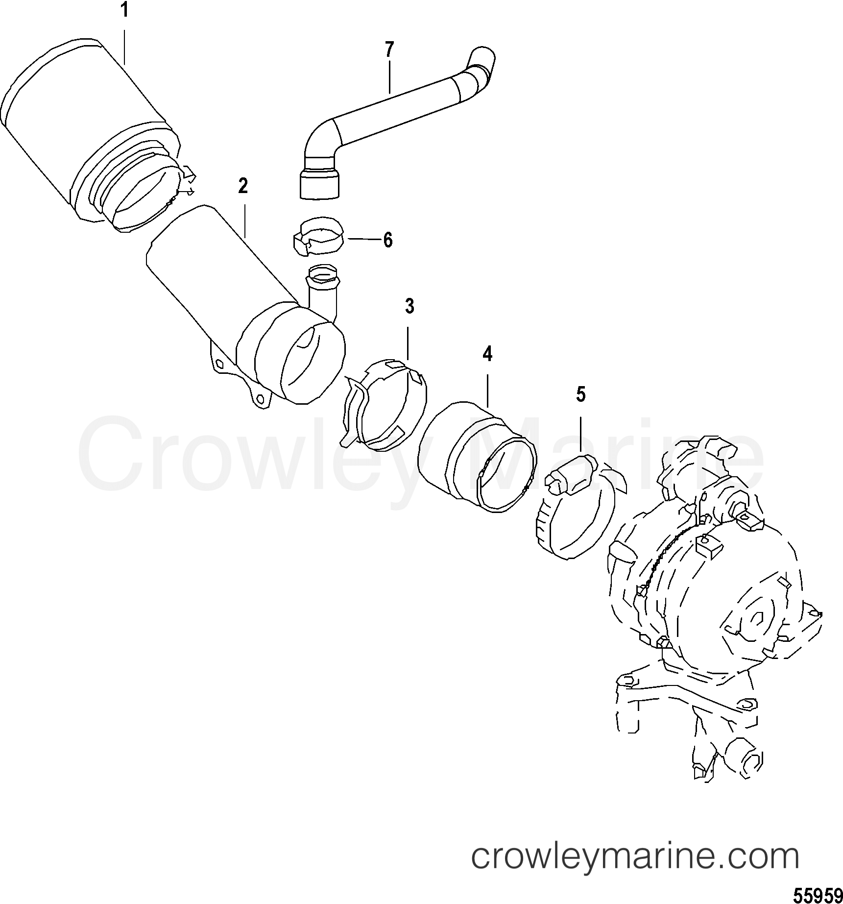 2013 Inboard Engine 3.0L TDI - 3D300080D - AIR CLEANER