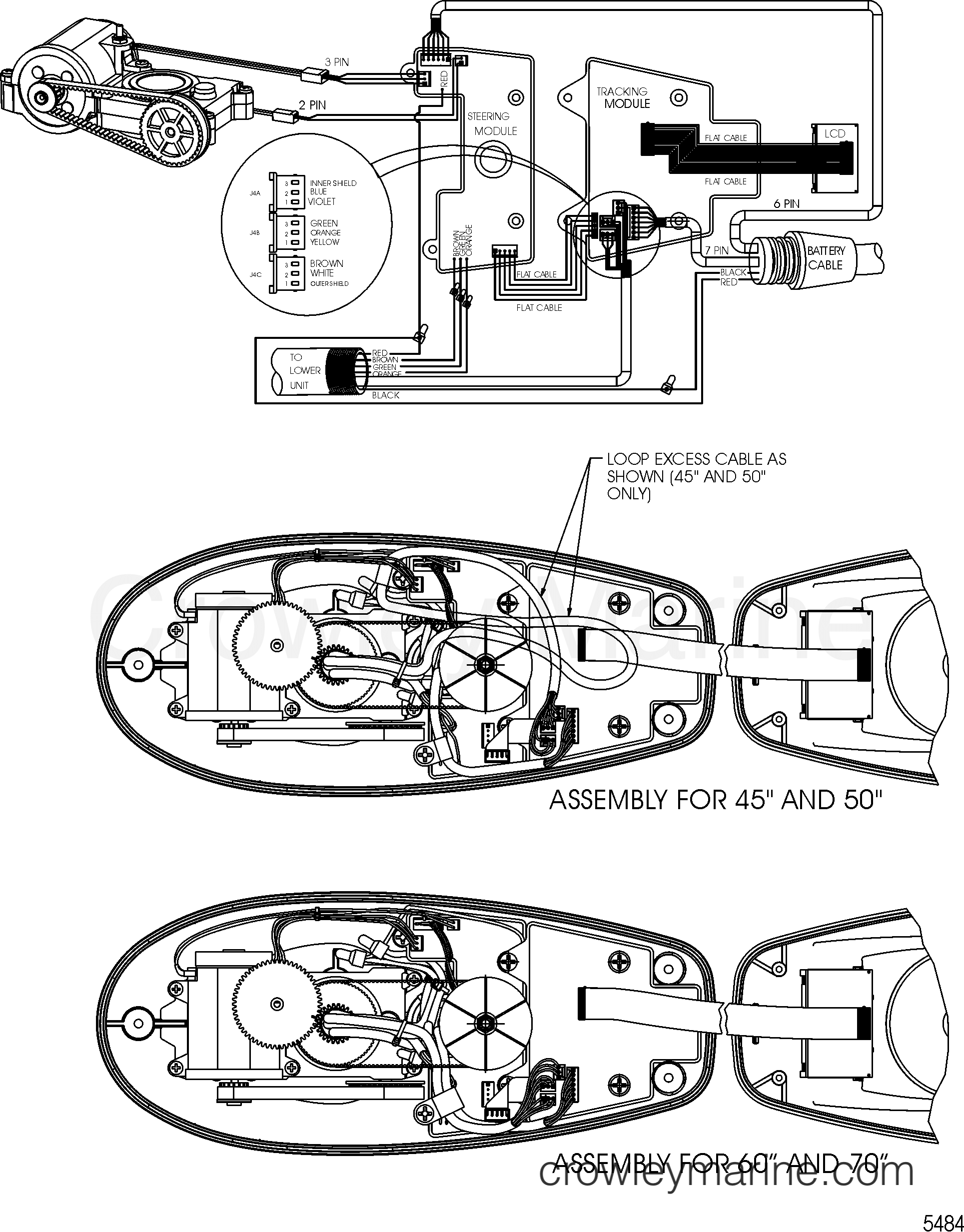 WIRE DIAGRAM(MODEL PTSV109FBD) (36 VOLT) - 2003 MotorGuide [MOTORGUIDE