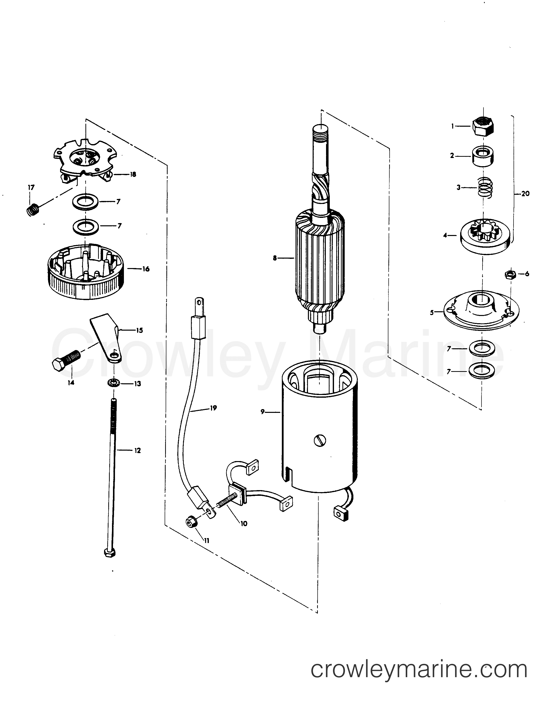 1979 Outboard 85 - H0850H79A - STARTER