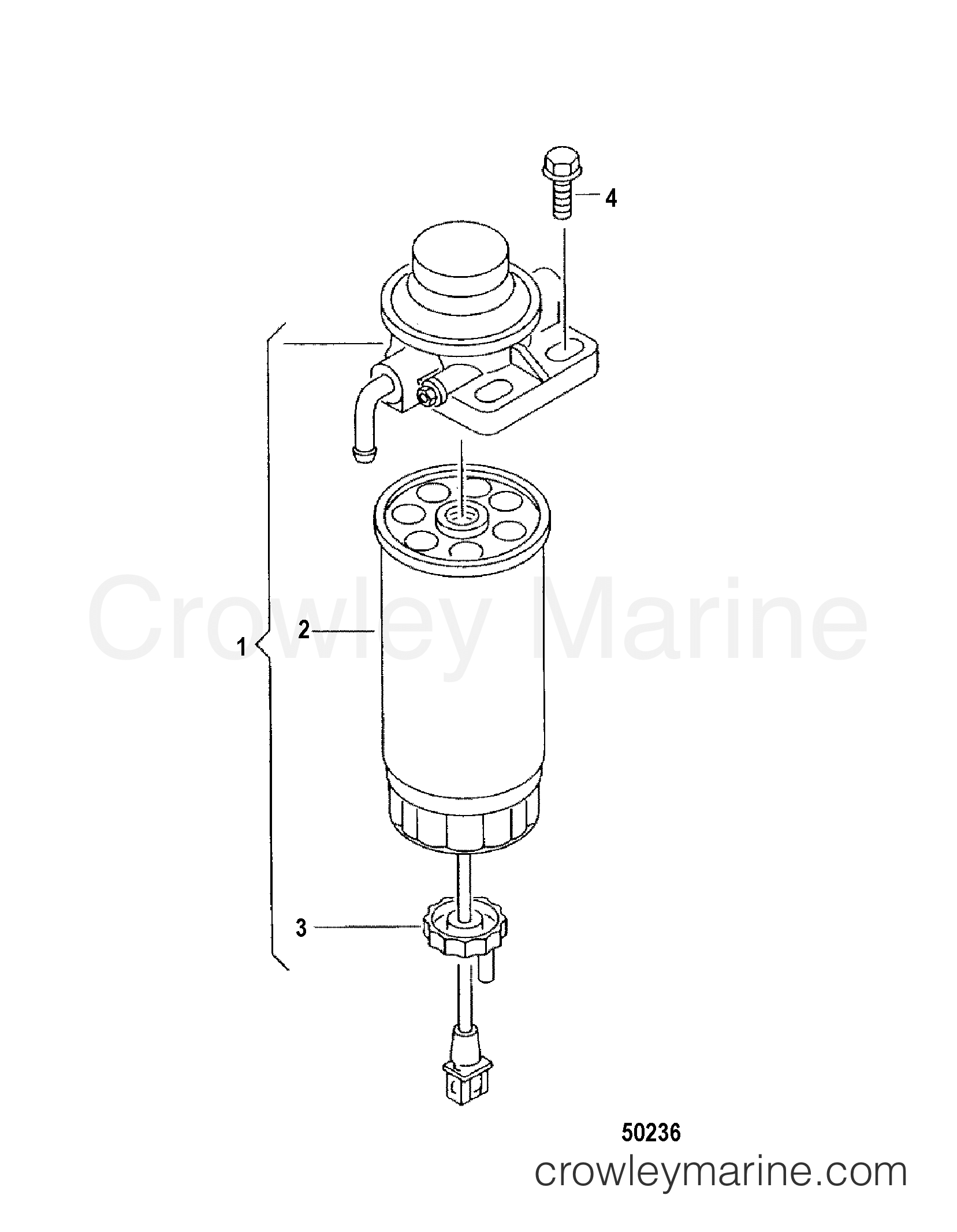 2012 Inboard Engine 4.2L TDI - 3D420008D - FUEL FILTER