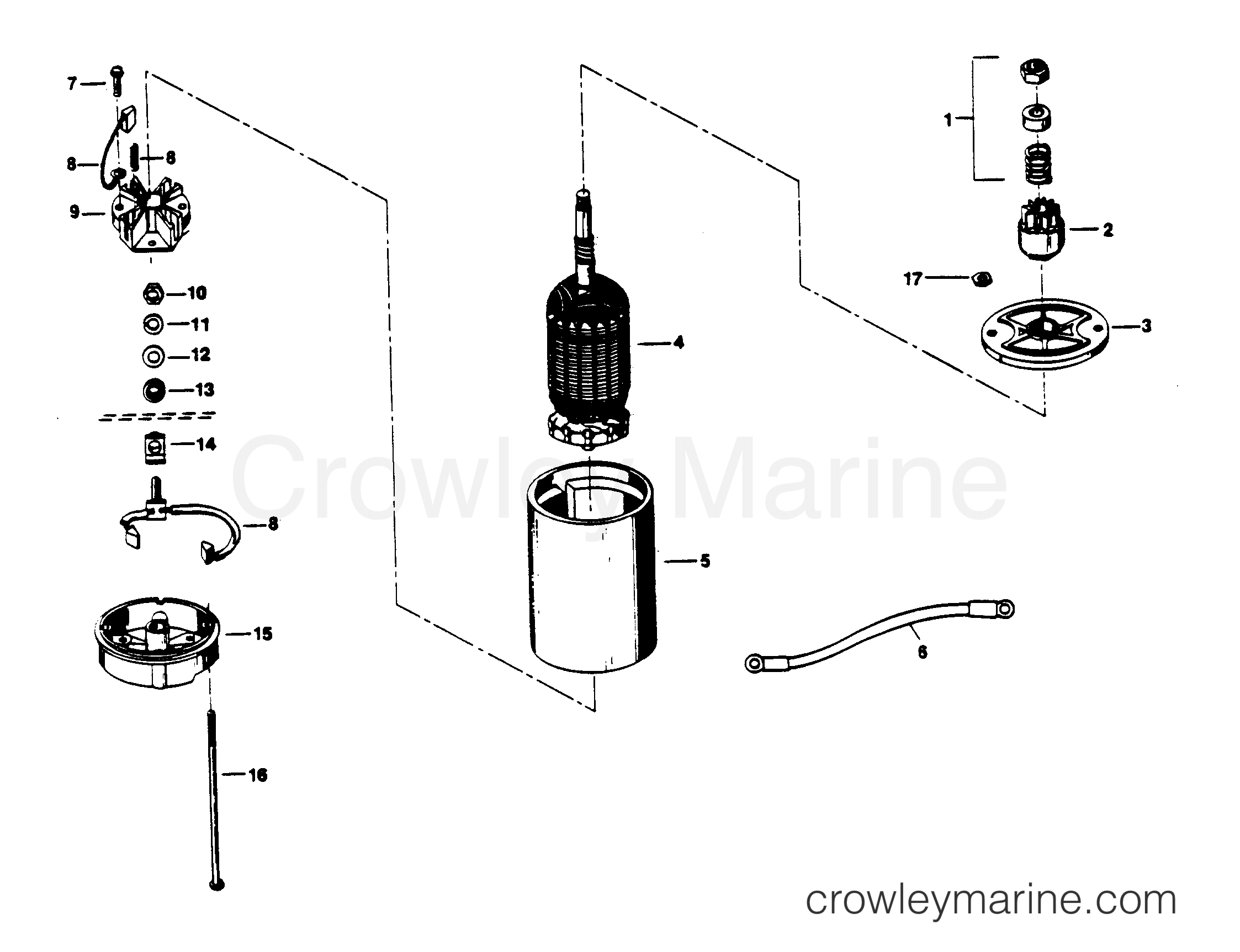 1984 Outboard 50 - 507F4A [Force] - ELECTRIC STARTER