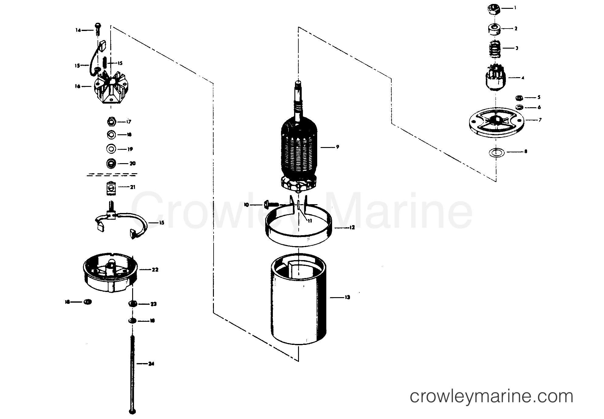 1976 Outboard 35 - 351BK - ELECTRIC STARTER