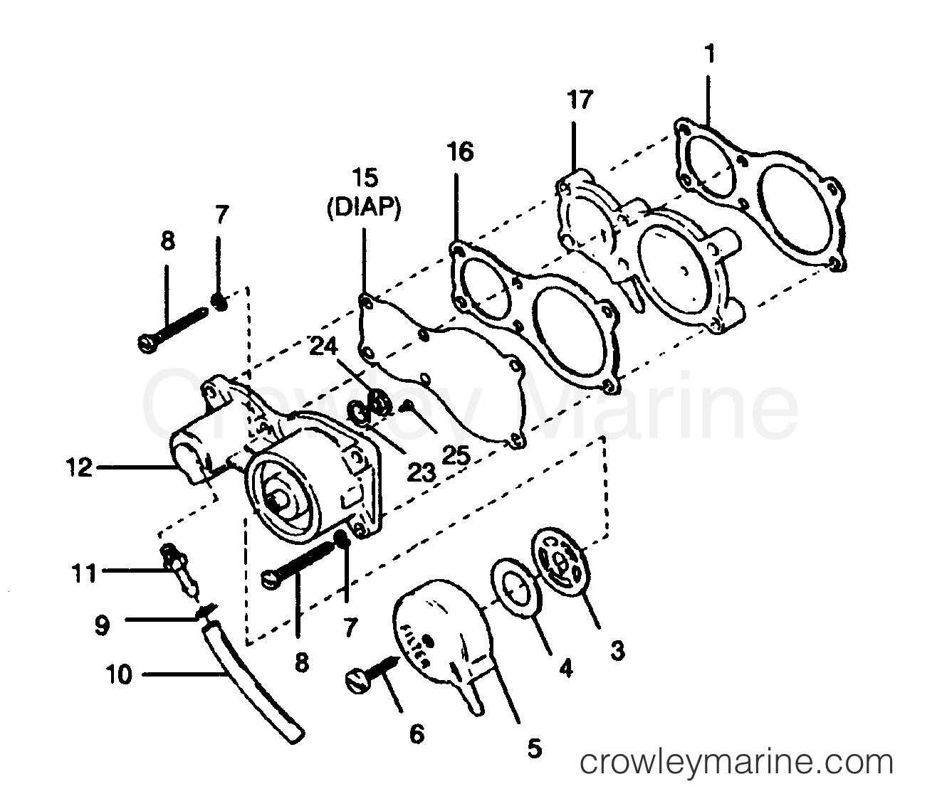 1991 Outboard 35 - 357E91B [Force] - FUEL PUMP