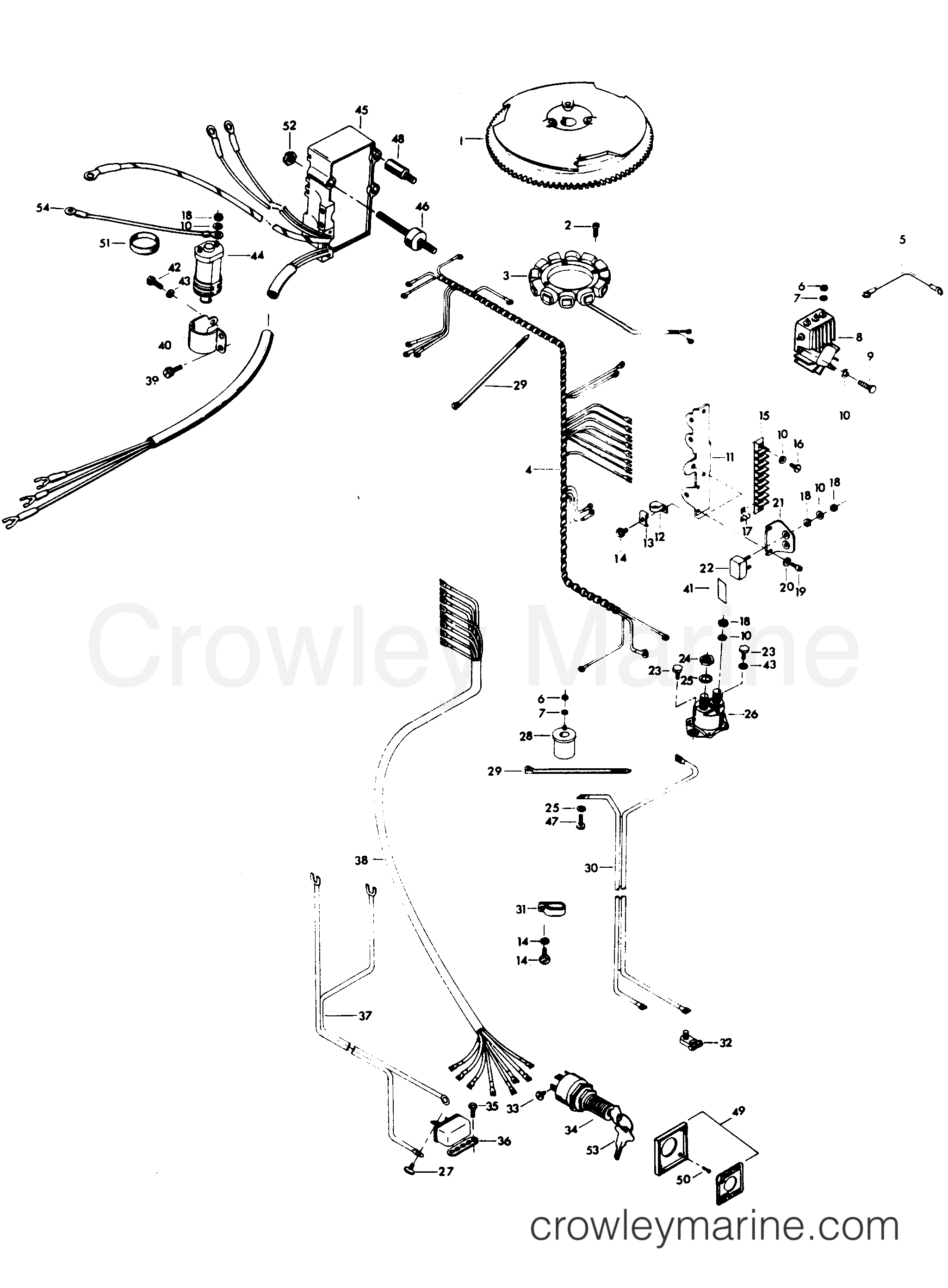 1978 Outboard 140 - 1408B8A - ELECTRICAL COMPONENTS