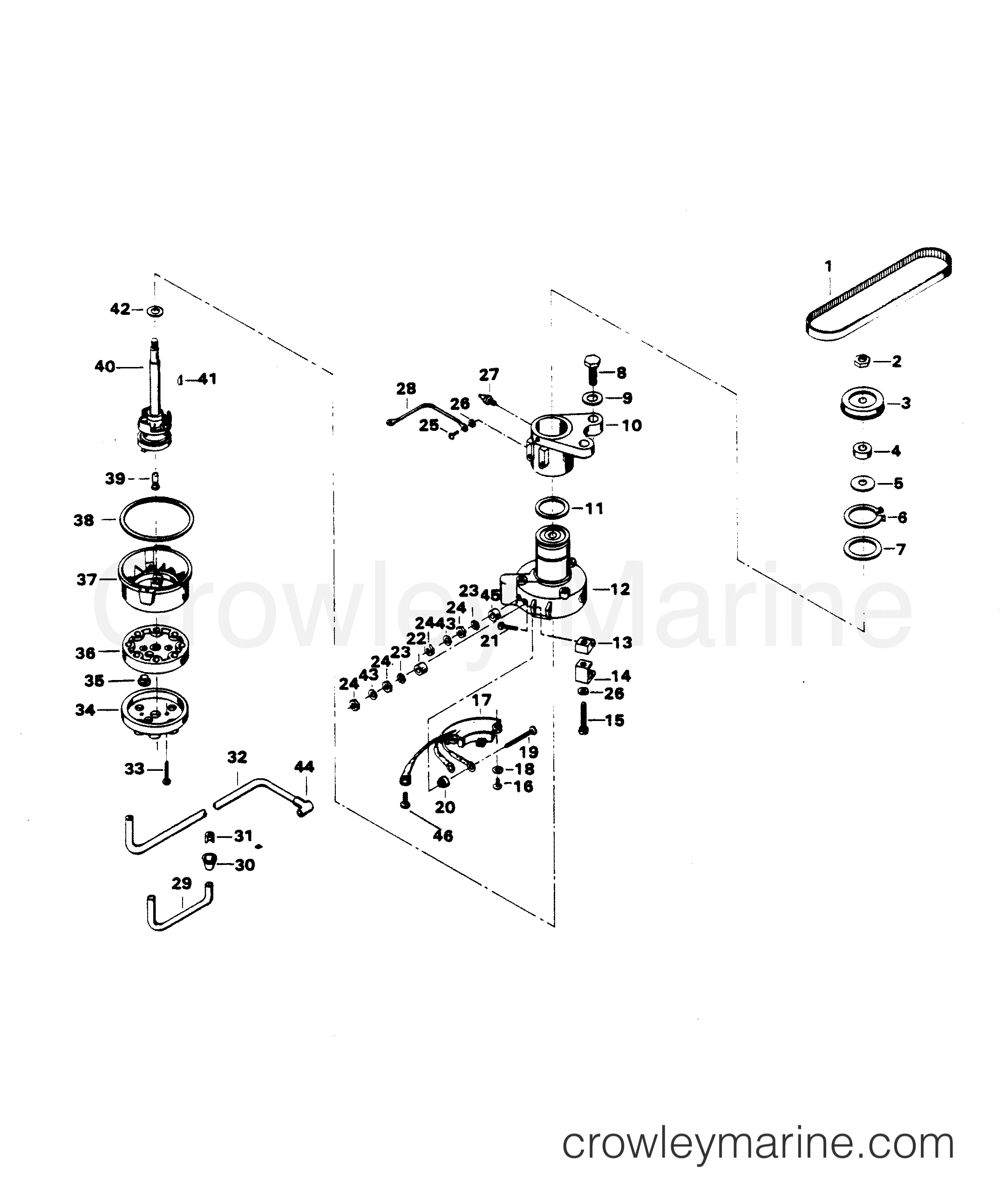 1982 Outboard 115 - H1158B82E - DISTRIBUTOR