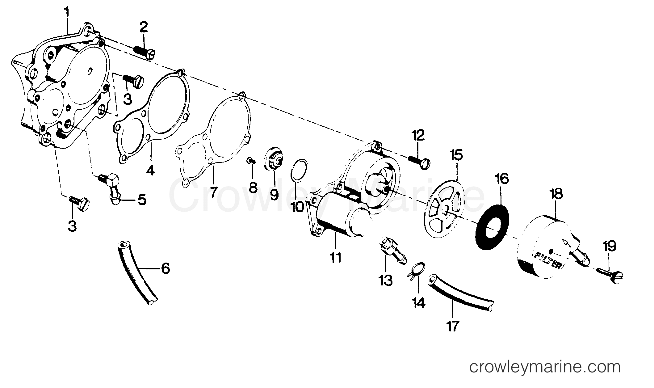 1986 Outboard 50 - 507FC6A [Force] - FUEL PUMP