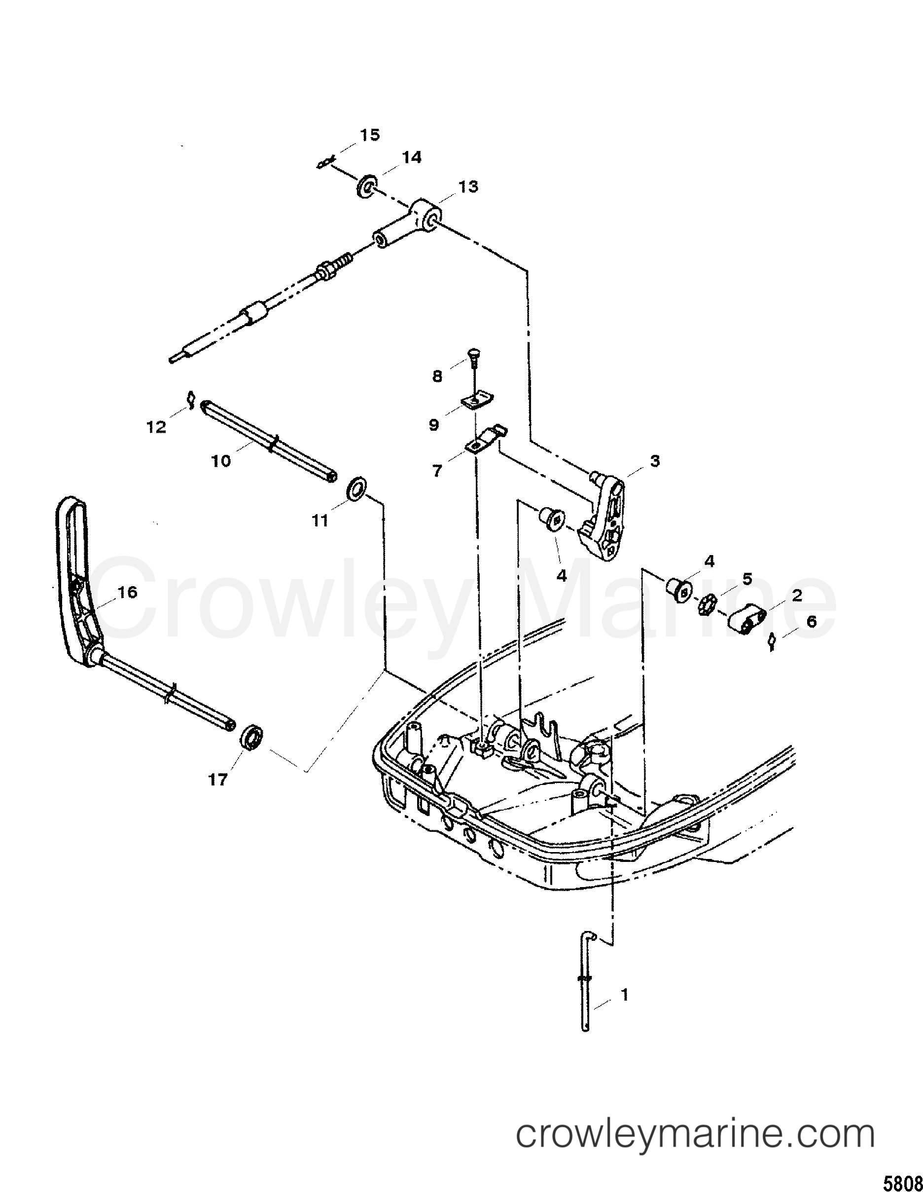 2003 Outboard 40 [M] - 7040203ML - SHIFT COMPONENTS