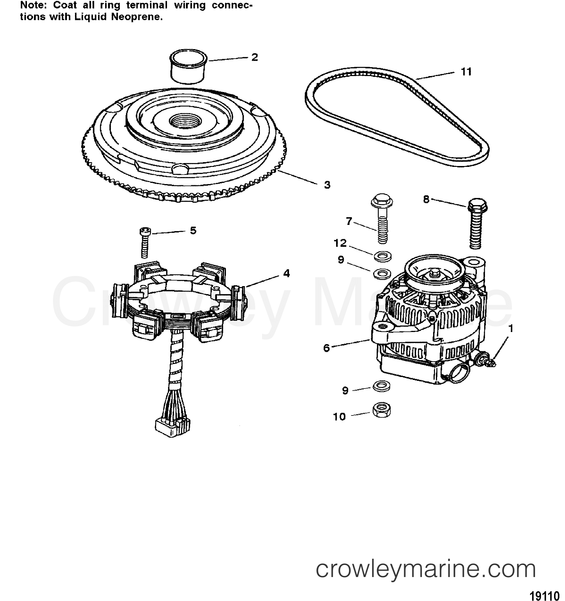 1995 Outboard 225 [XXL] - 7225432DD - FLYWHEEL/STATOR