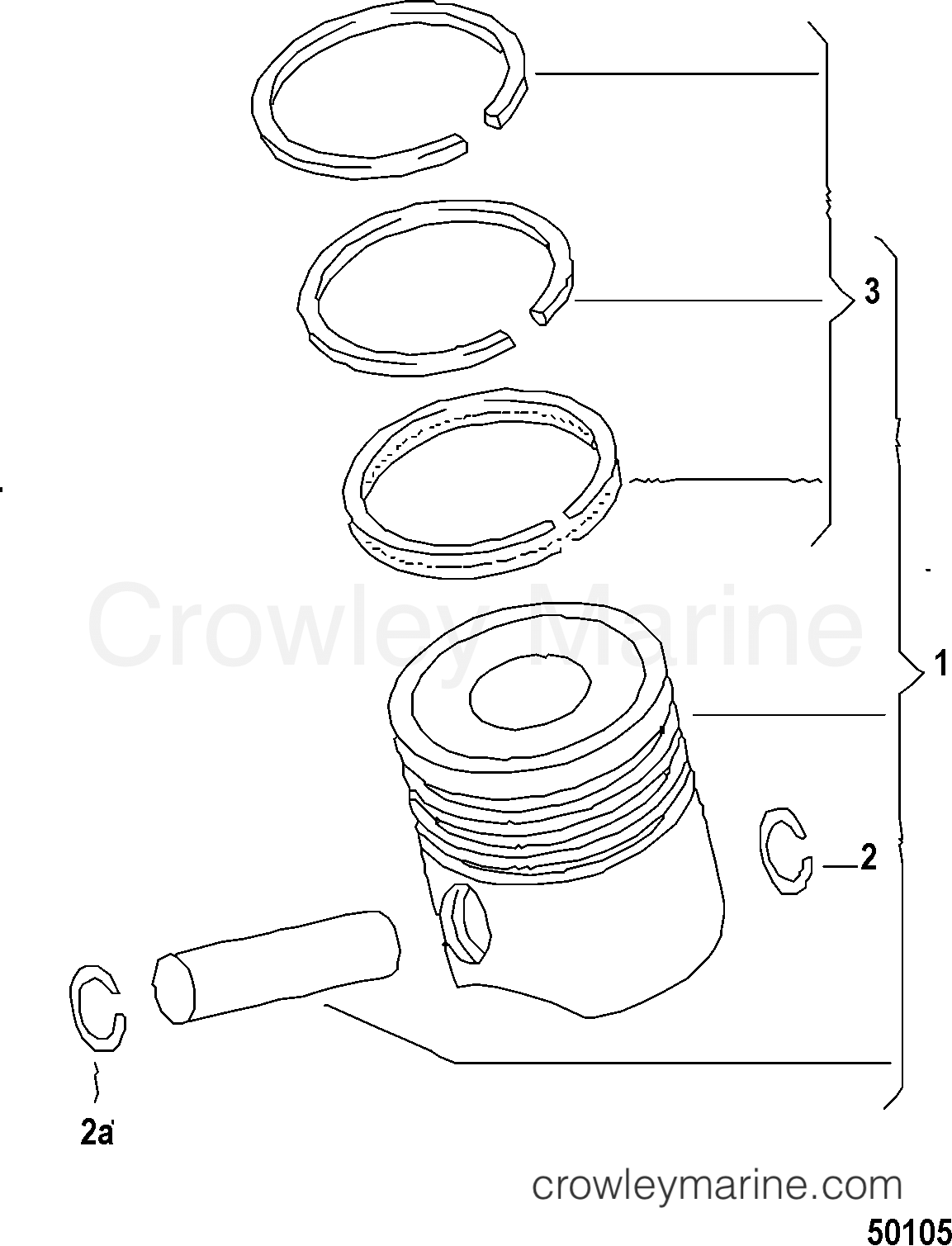 2013 Inboard Engine 1.9L SDI - 3D190051D - PISTON
