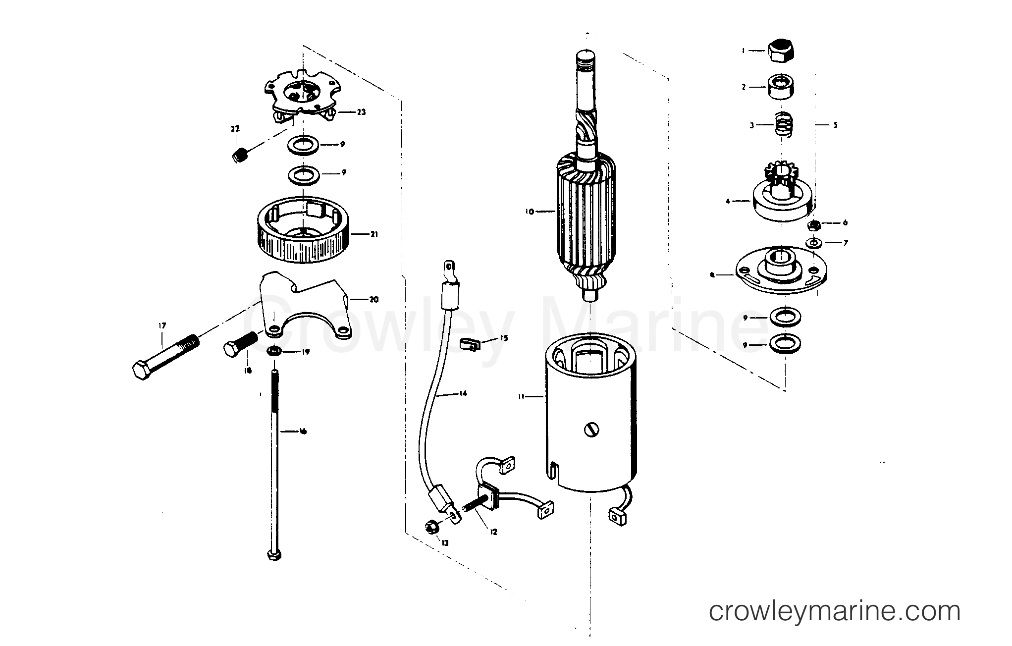 1976 Outboard 120 - H1209H76E - STARTER