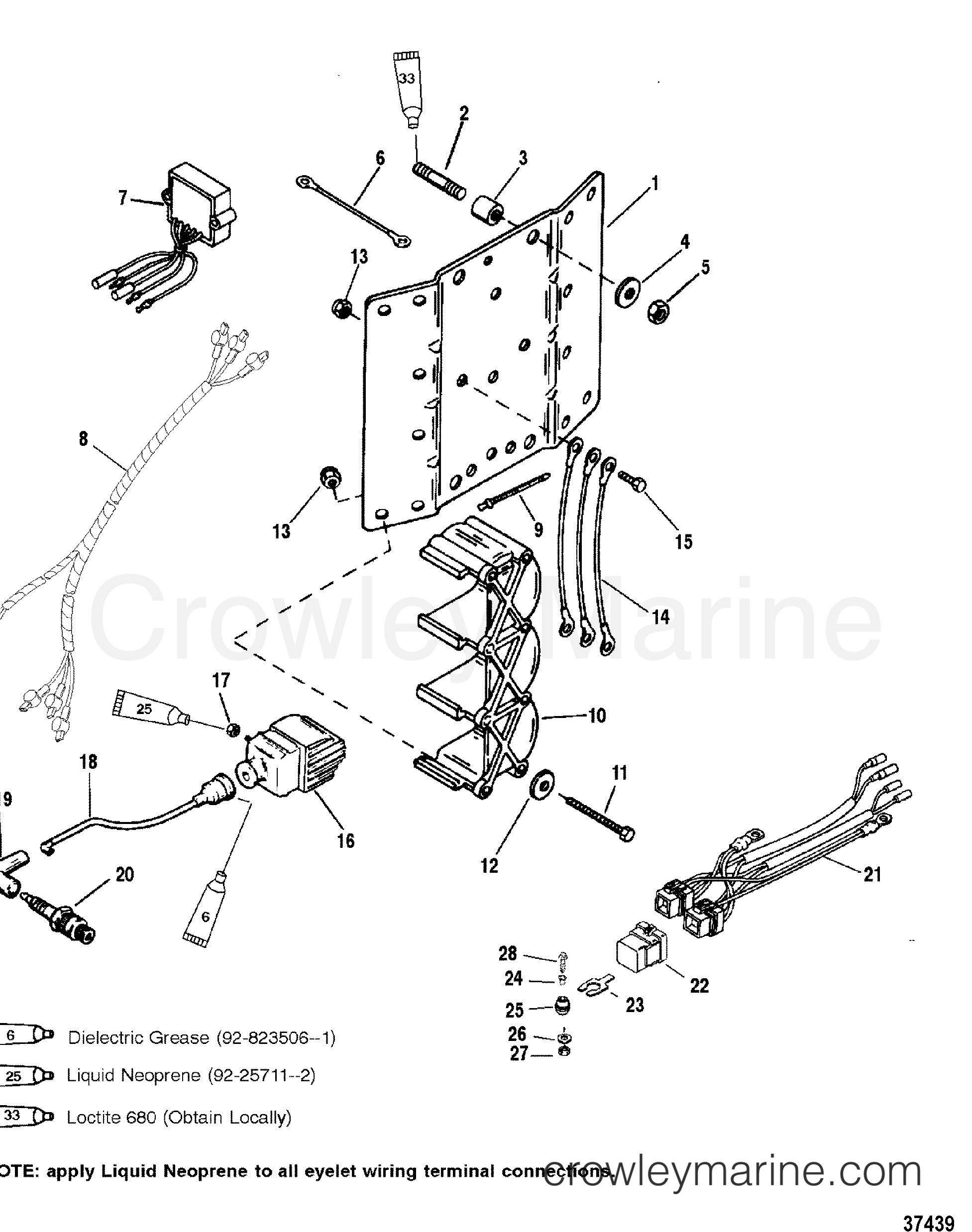 1996 Outboard 150MG [L EFI] - 7150413ET - IGNITION COIL/VOLTAGE REGULATOR