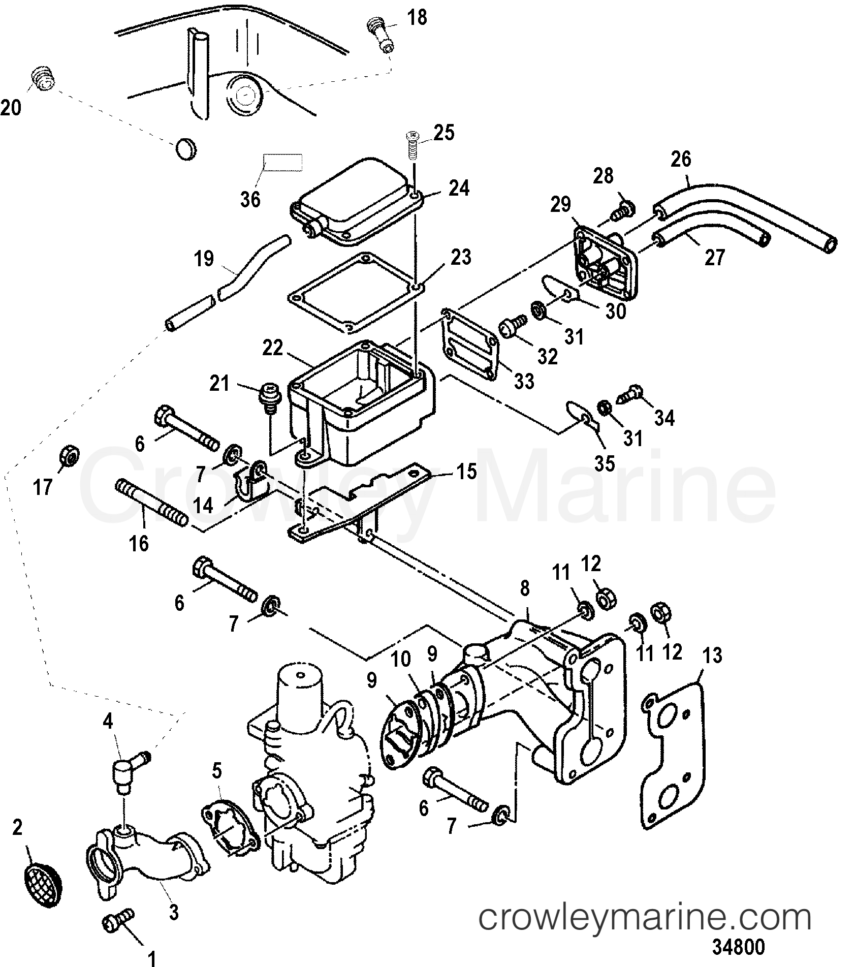 1999 Outboard 8 [ML 4] - 7F08213HF - INTAKE