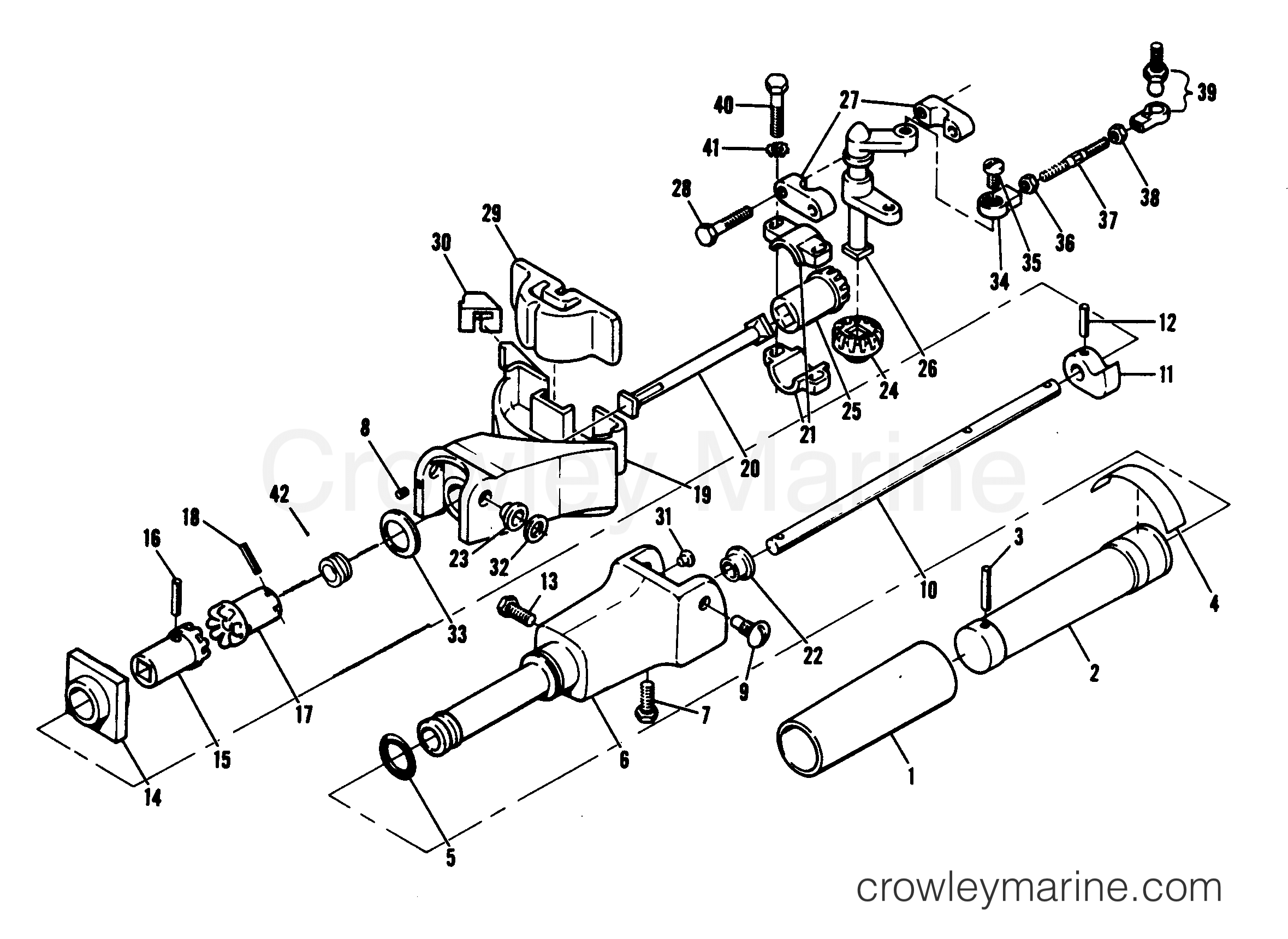 1979 Outboard 7.5 - H0077H79A - STEERING ARM