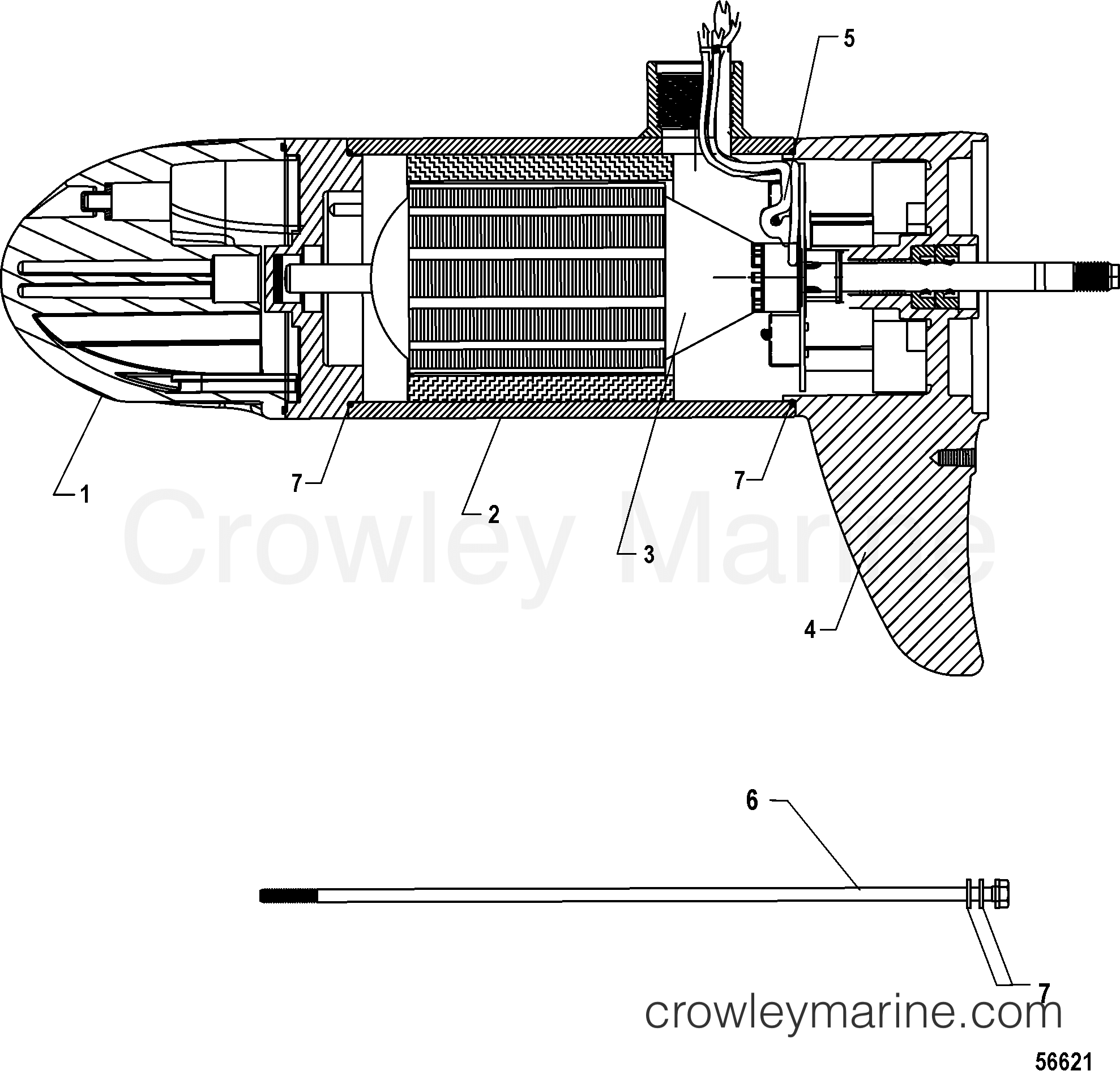 LOWER UNIT ASSEMBLY(FW105 VARIABLE SONAR)(8M0096759) 2012 Electric