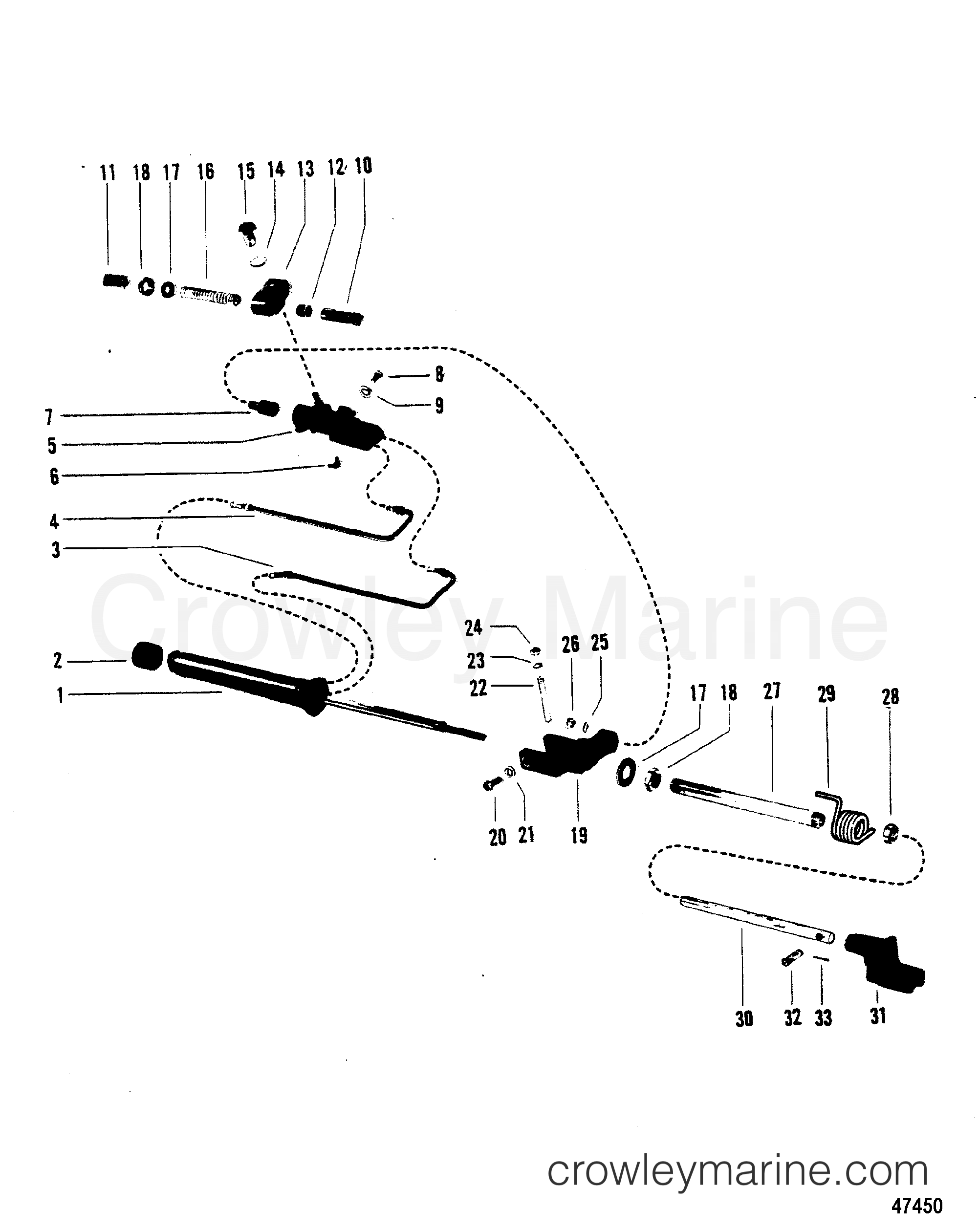 POWER STEERING COMPONENTS 1980 Mercruiser MC2 03301310 Crowley Marine