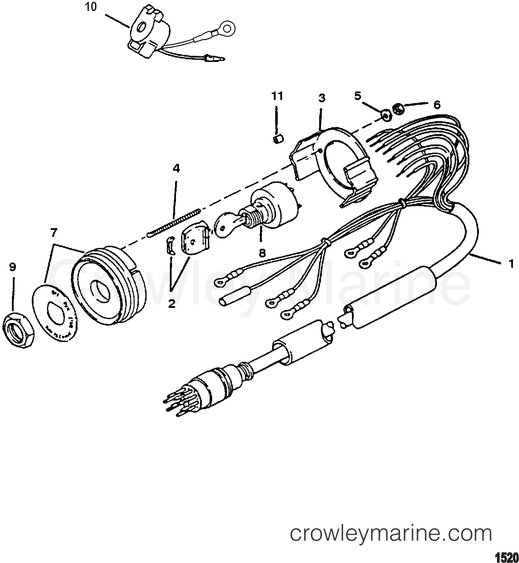 2004 Race Outboard 2.5 EFI [S SM] - 1925201CH - KEY SWITCH