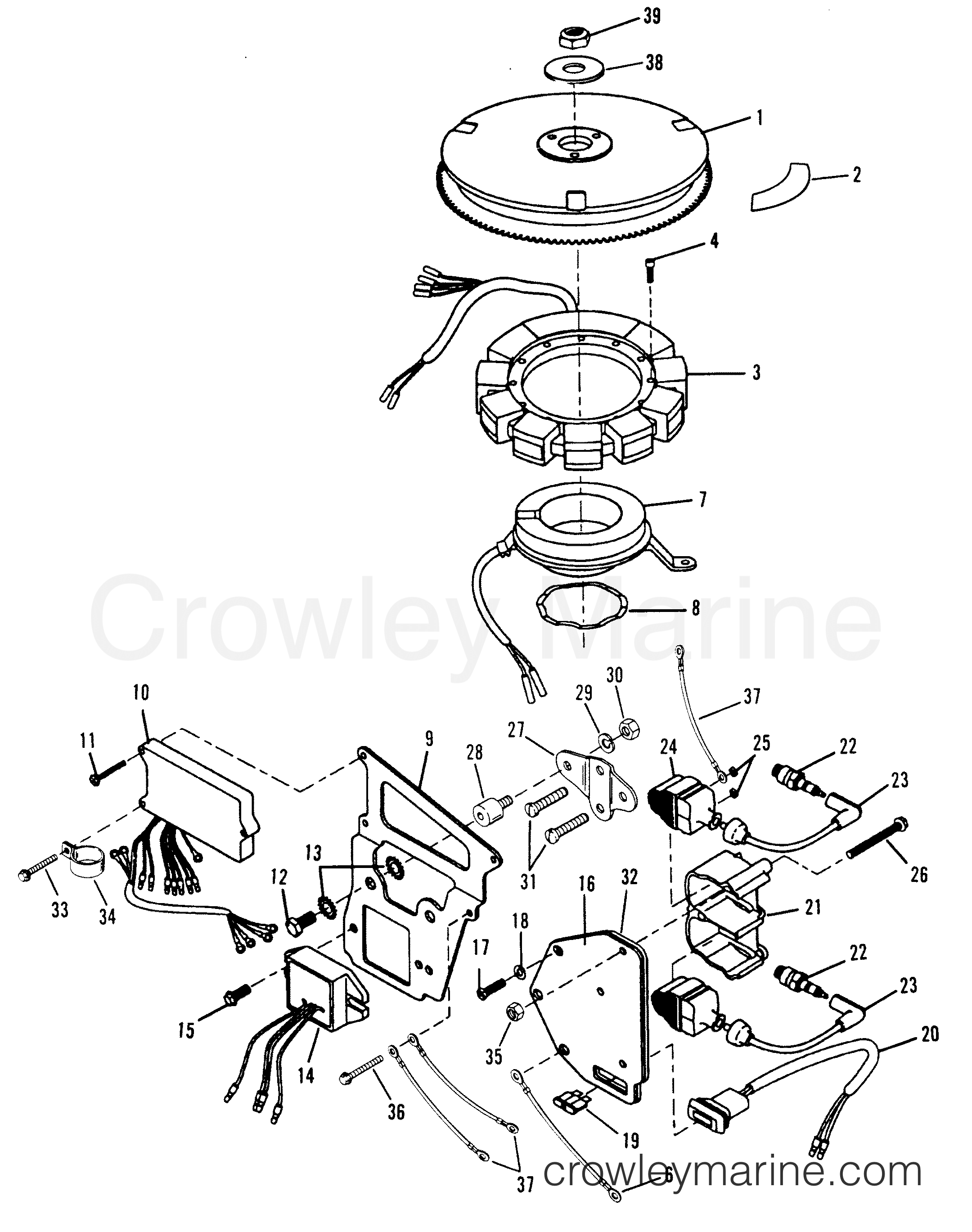 1995 Outboard 40 - H040312RR [EL] - IGNITION COMPONENETS