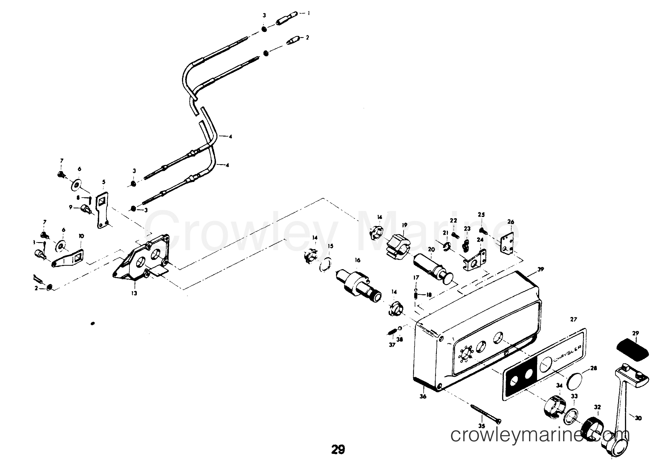 1979 Outboard 140 - H1407B79B - REMOTE CONTROL