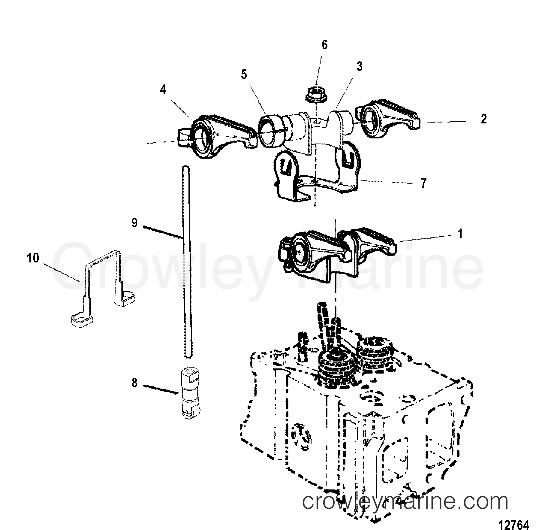 ROCKER ARM AND LIFTERS - 1998 Inboard Engine 4.2L [D-TRONIC] 3C787BJLD ...