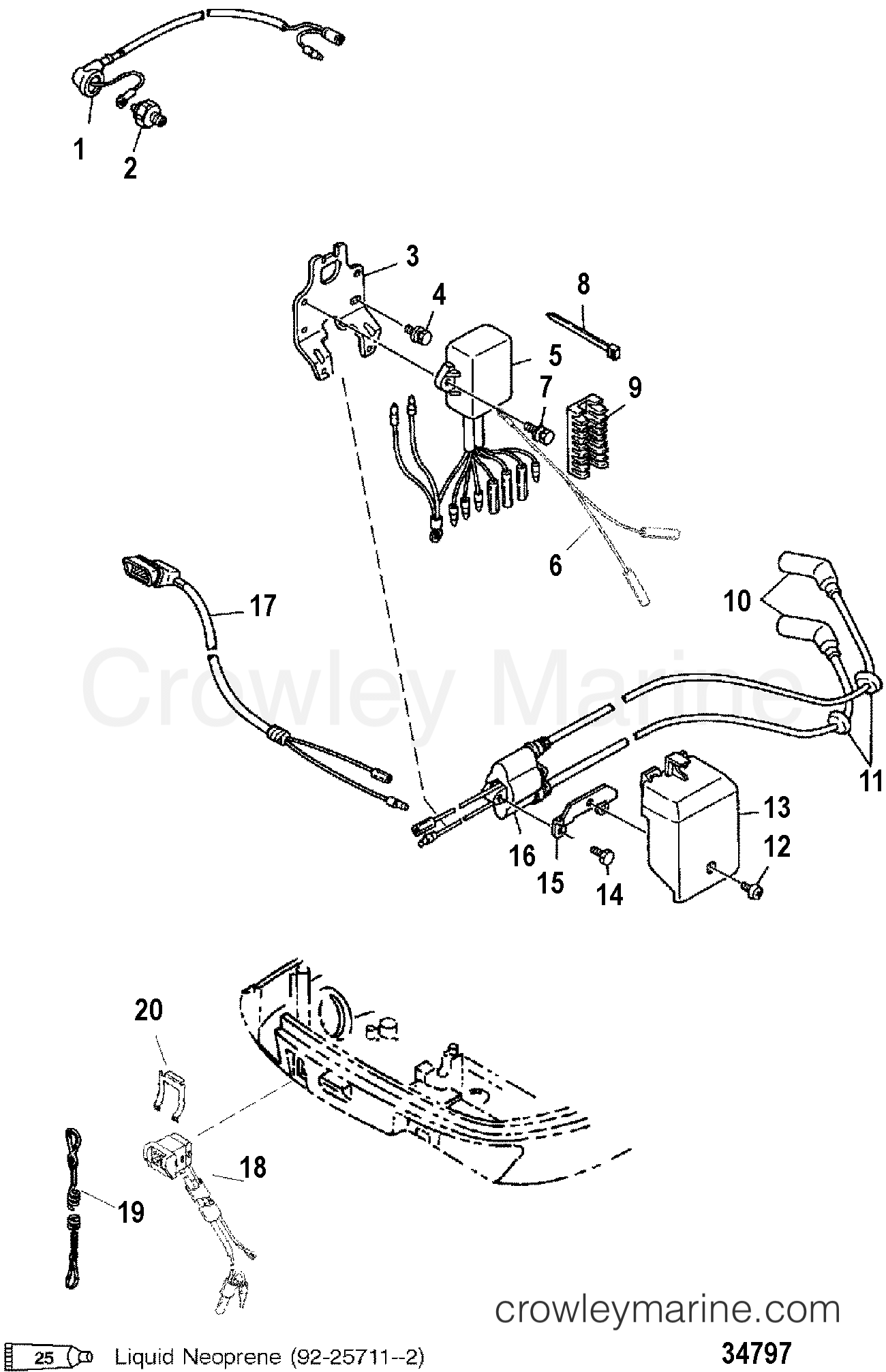2000 Outboard 8 [ML 4] - 1B08213WB - ELECTRICAL COMPONENTS