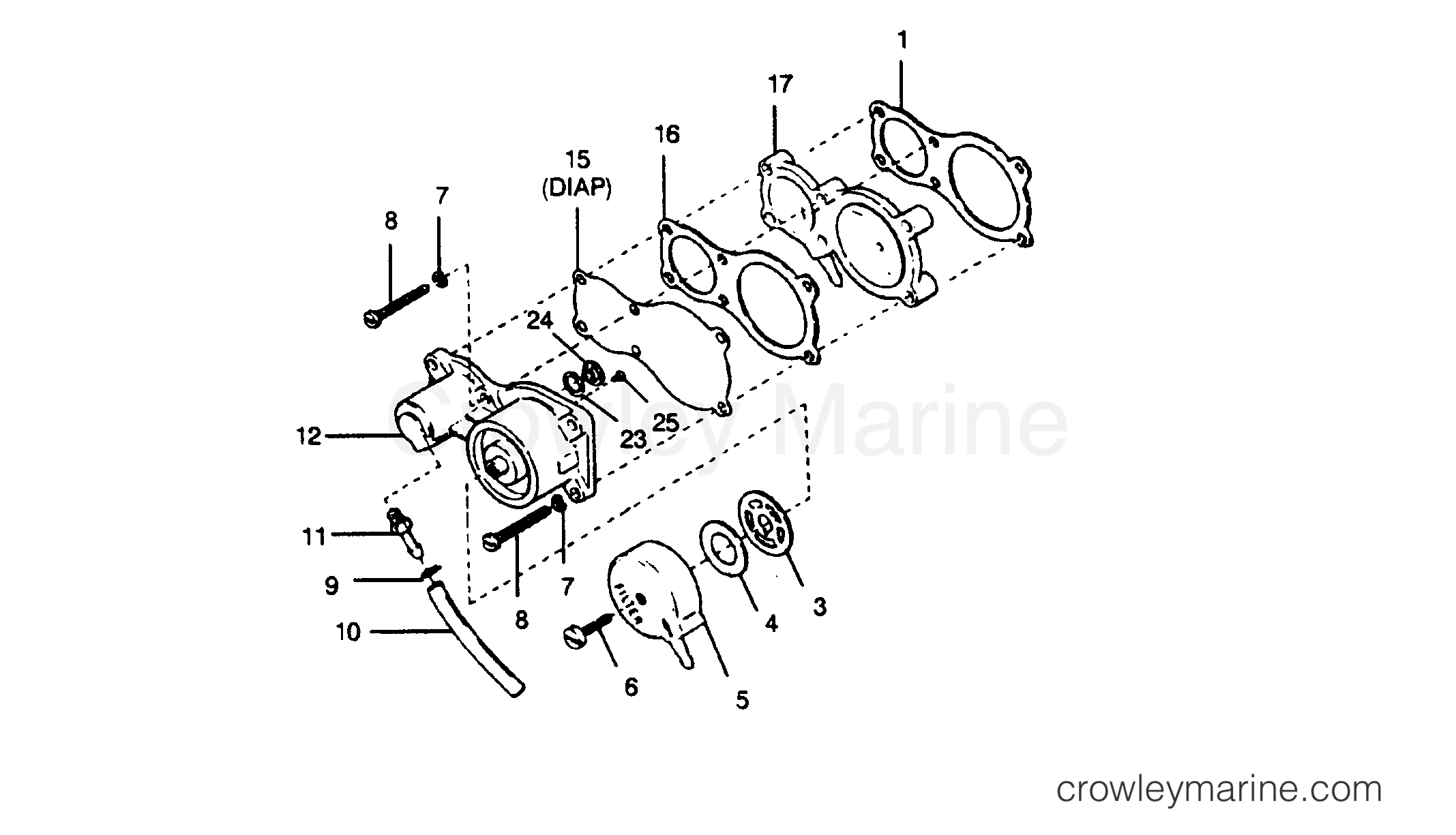 1990 Outboard 35 - 357F90B [Force] - FUEL PUMP