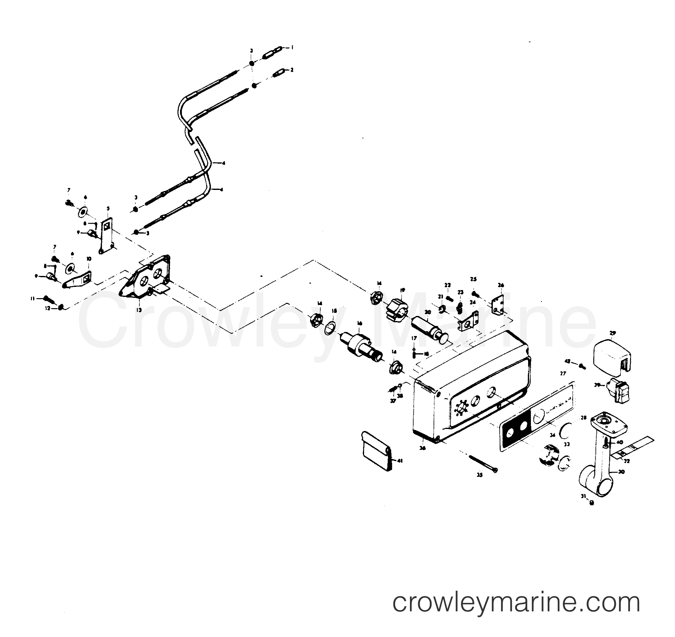 1979 Outboard 100 - H1000H79A - REMOTE CONTROL