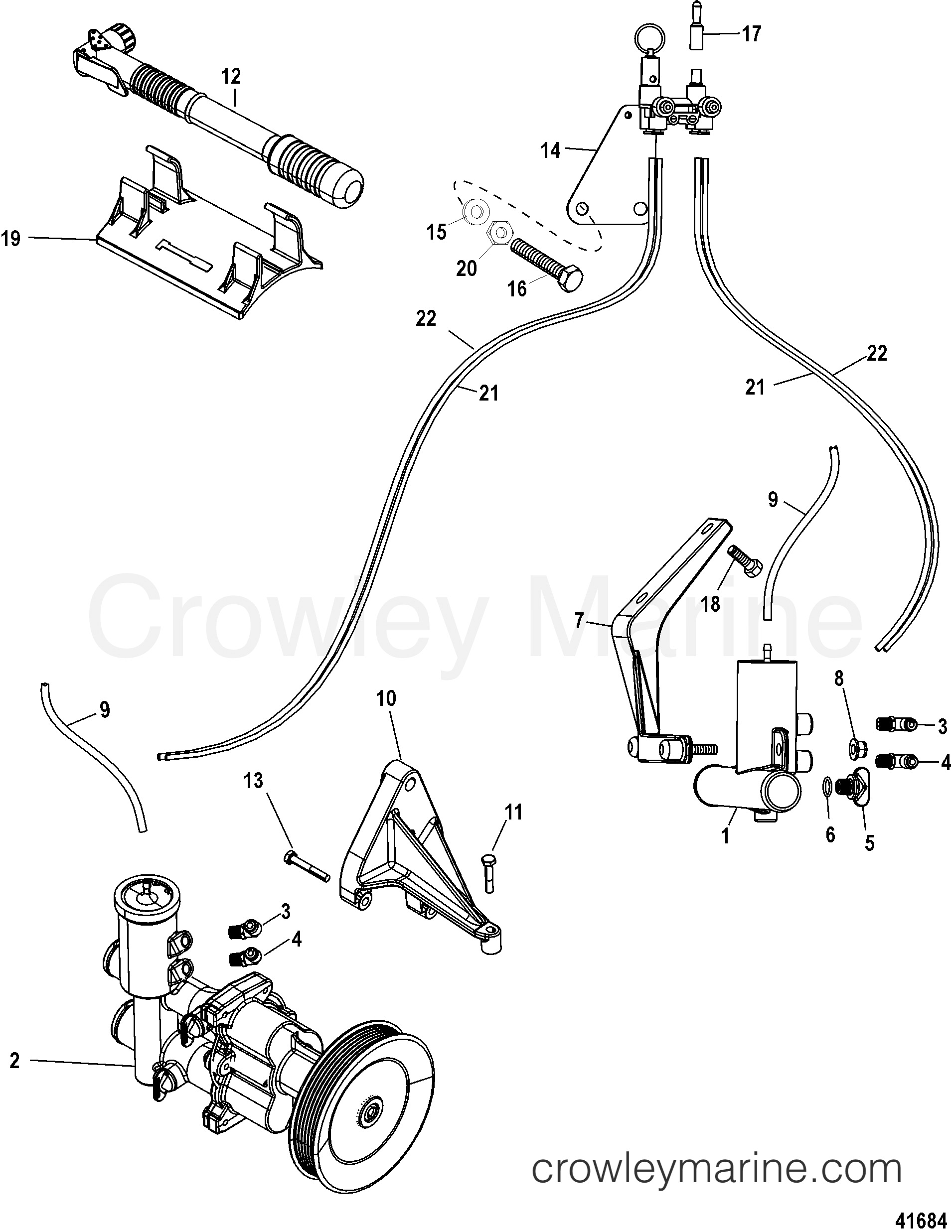 WATER DRAIN SYSTEM Serial Range Stern Drive 496 H.O. BRAVO 1G400000