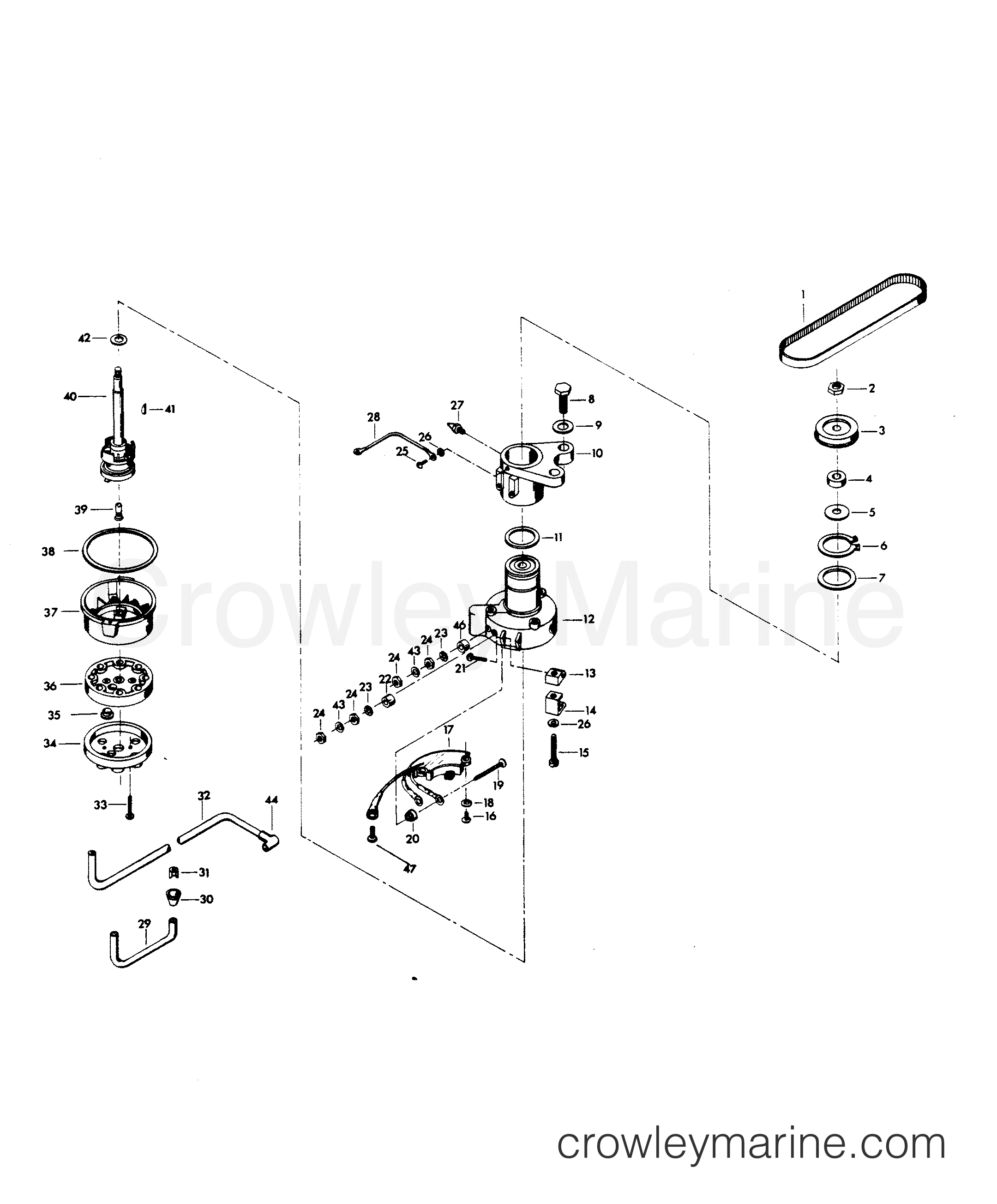1981 Outboard 115 - H1158B81E - DISTRIBUTOR