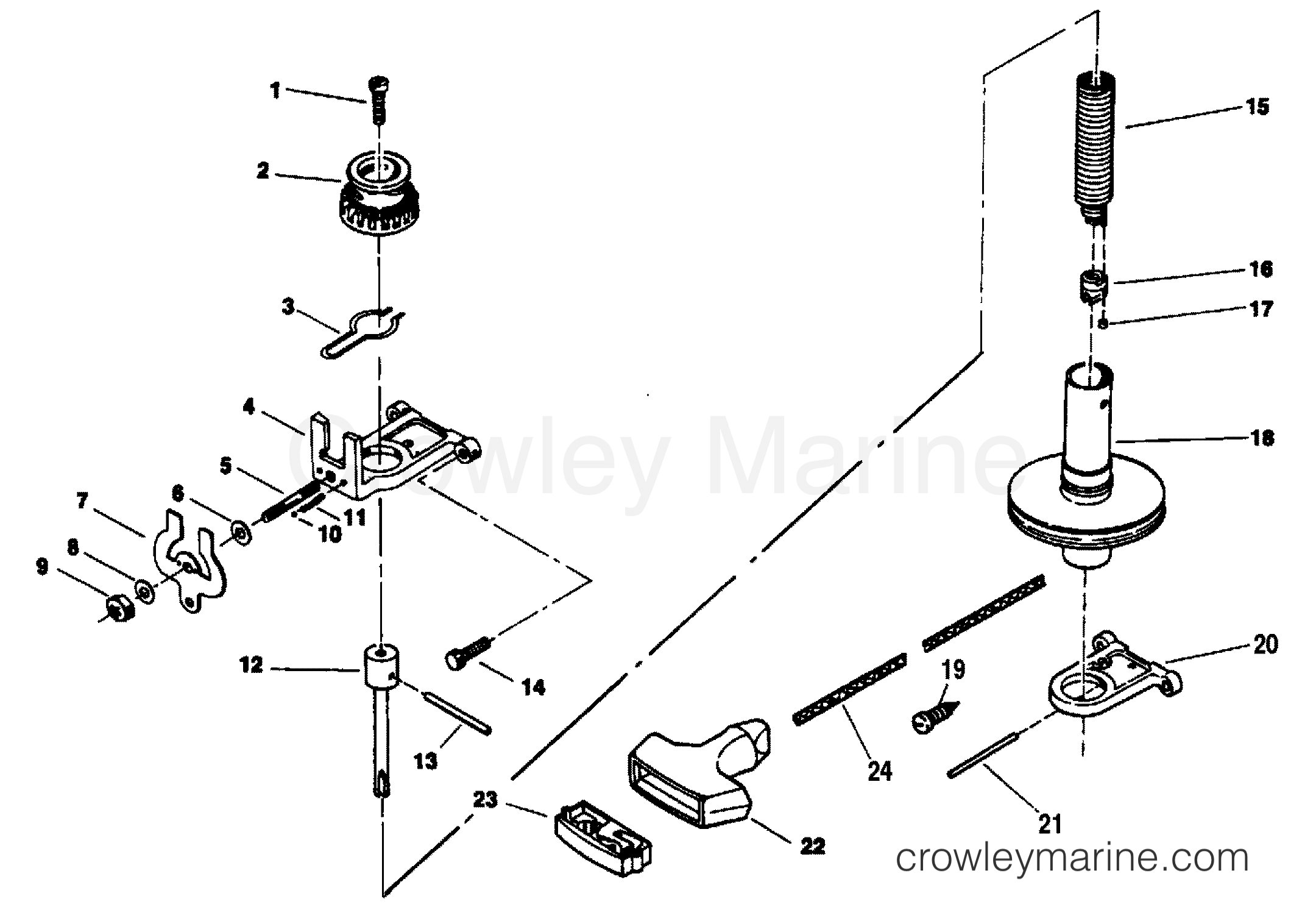 1984 Force Outboard 9.9 - H0095H84K - STARTER (84A THRU 87A MODELS) section