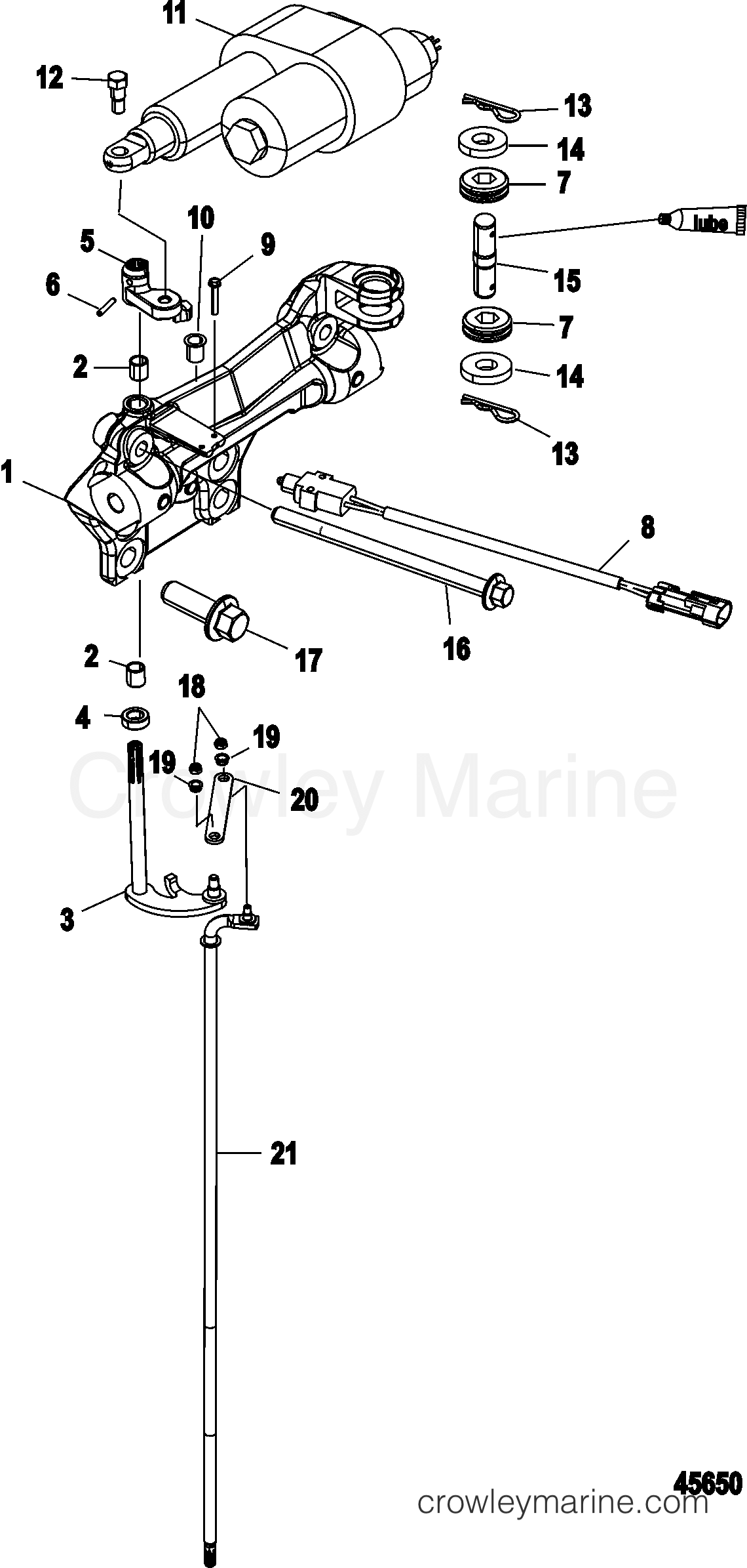 Serial Range Outboard 200 PRO VERADO (4-STROKE)(6 CYL.) - 2B034840 & Up - UPPER SHIFT COMPONENTS