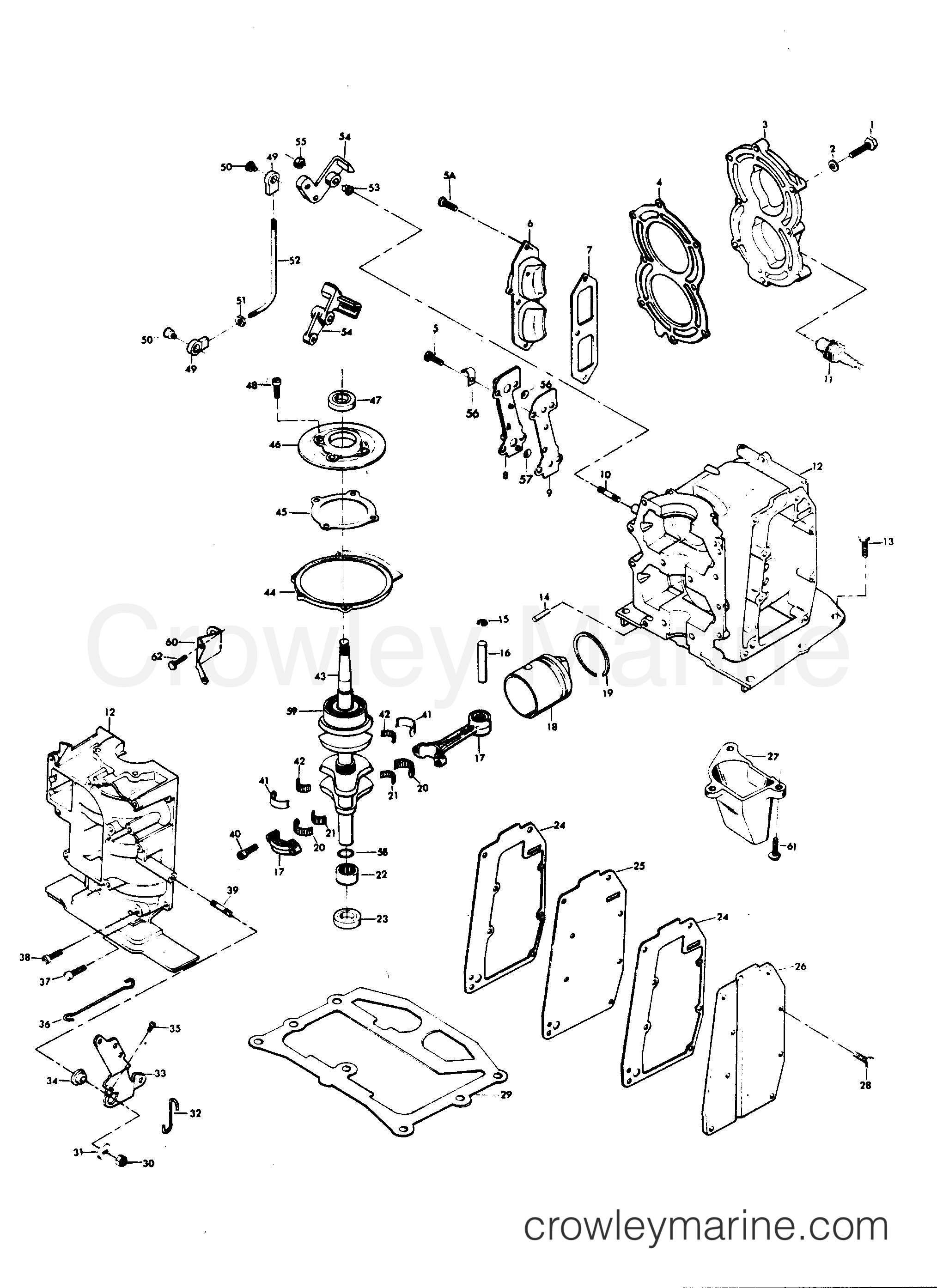 1978 Outboard 15 - 152B8D - POWER HEAD