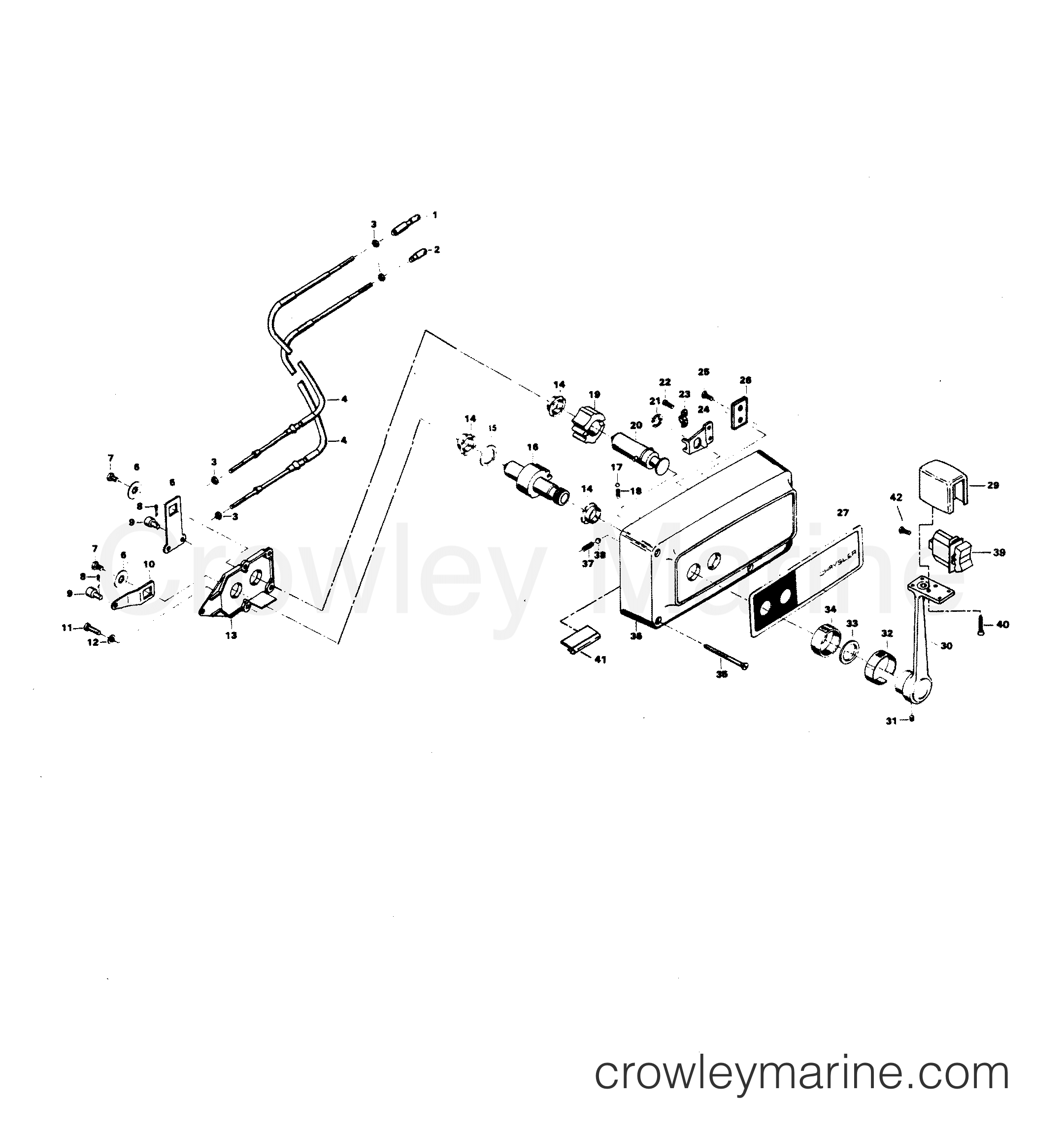 1983 Outboard 100 - H1008H83C - REMOTE CONTROL