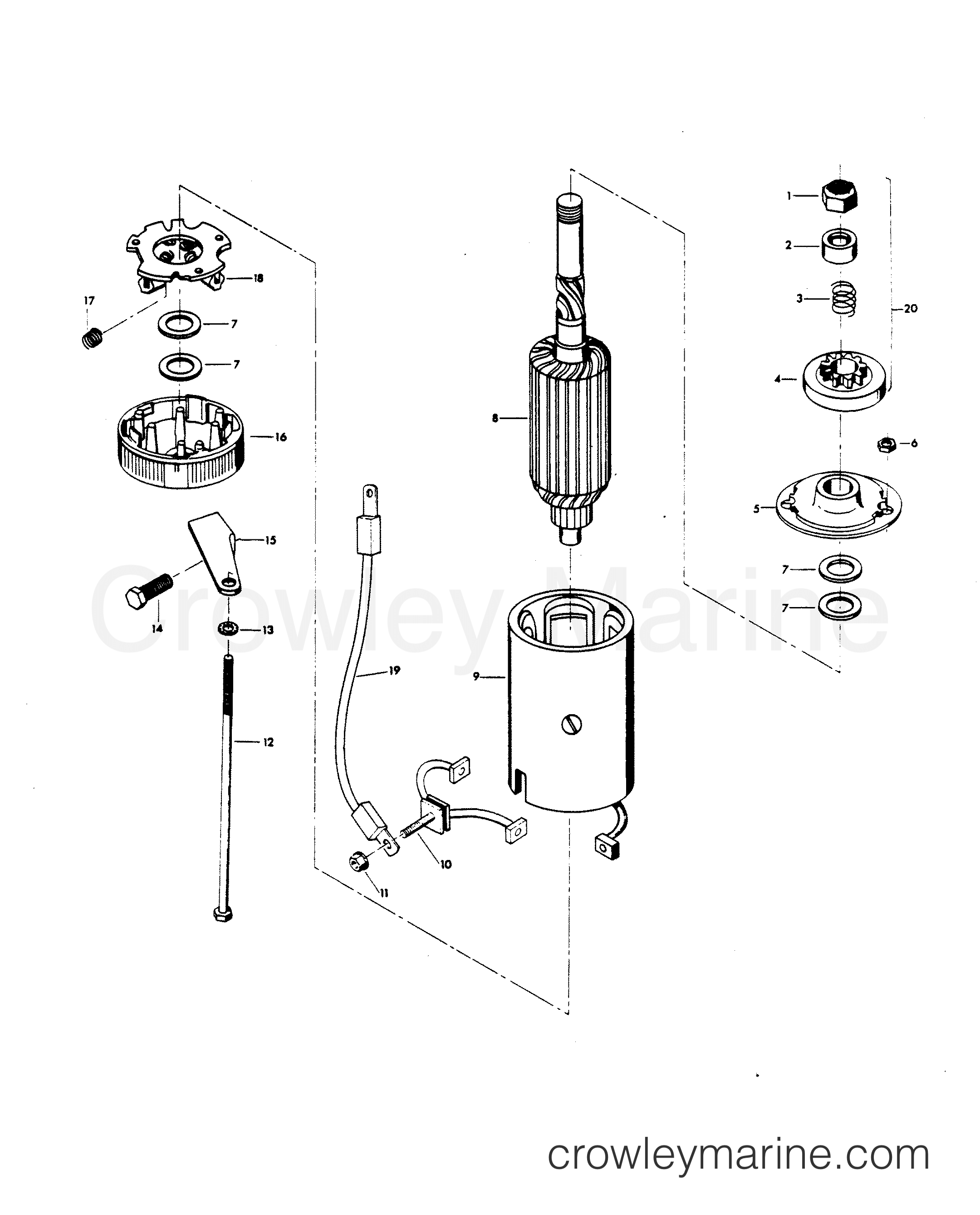 1979 Outboard 85 - H0855H79A - STARTER