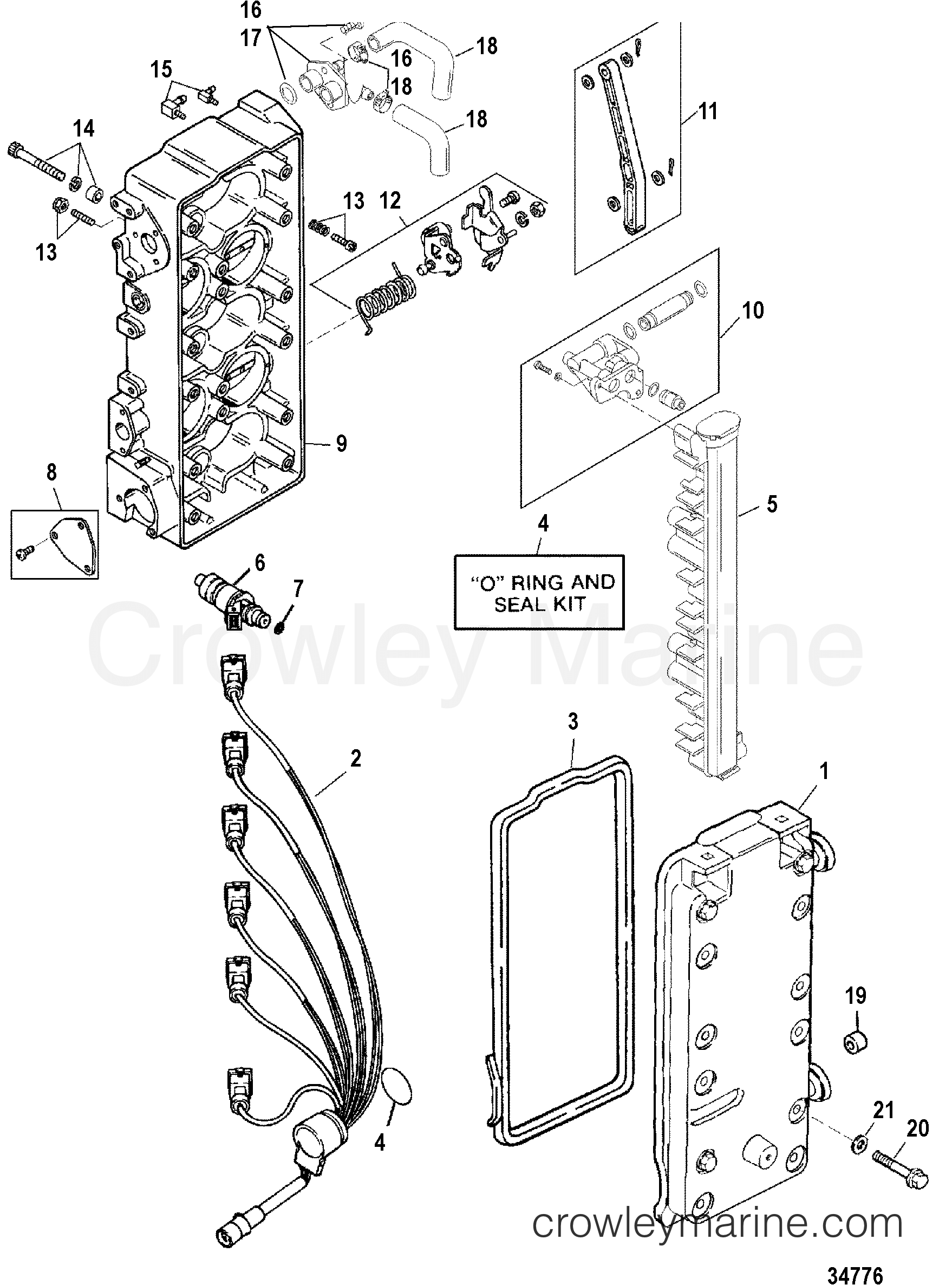 FUEL MANAGEMENT SYSTEM 1999 Outboard 200EFI [L] 1200413VD Crowley Marine