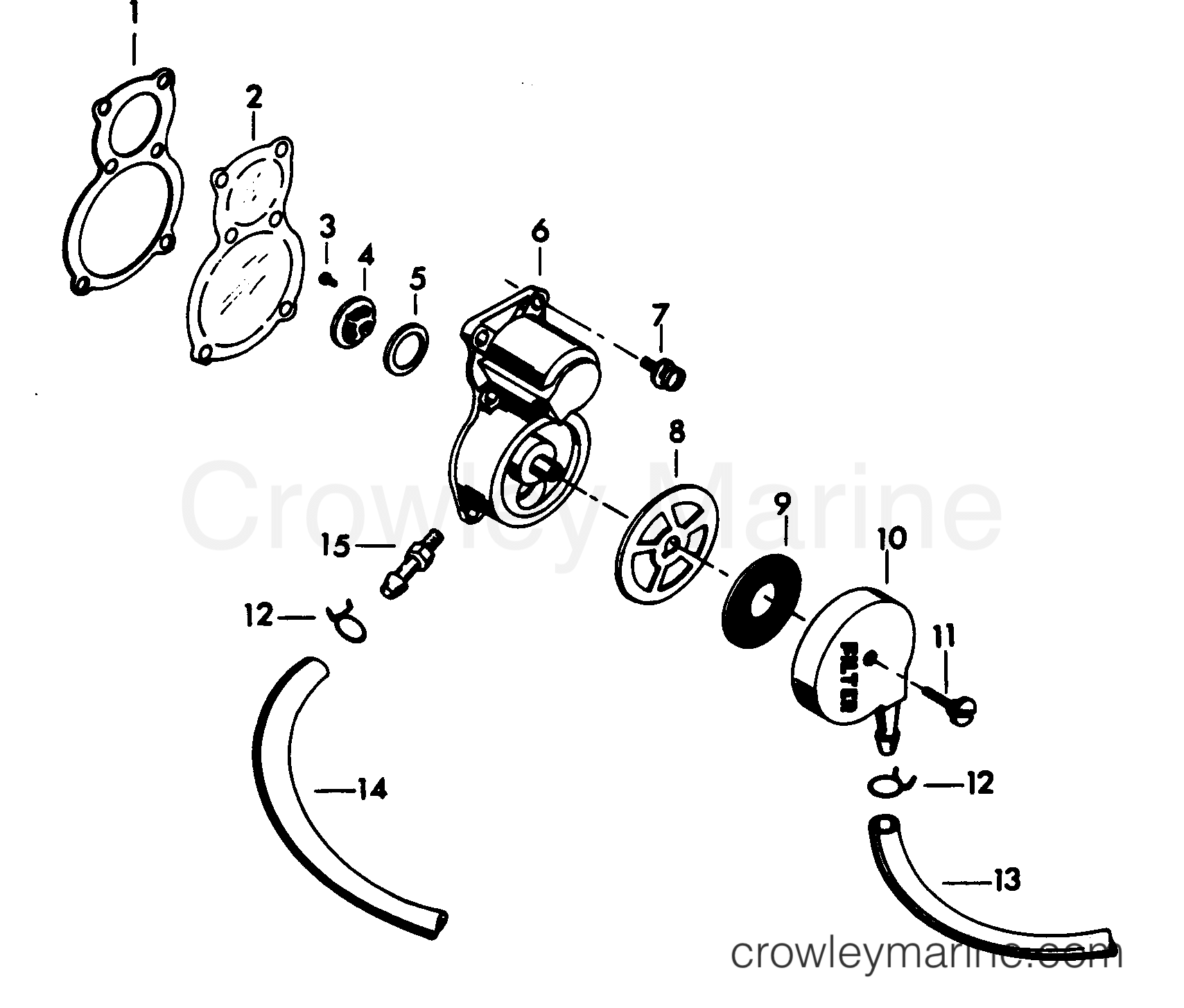 1984 Outboard 25 - 256C4E - FUEL PUMP