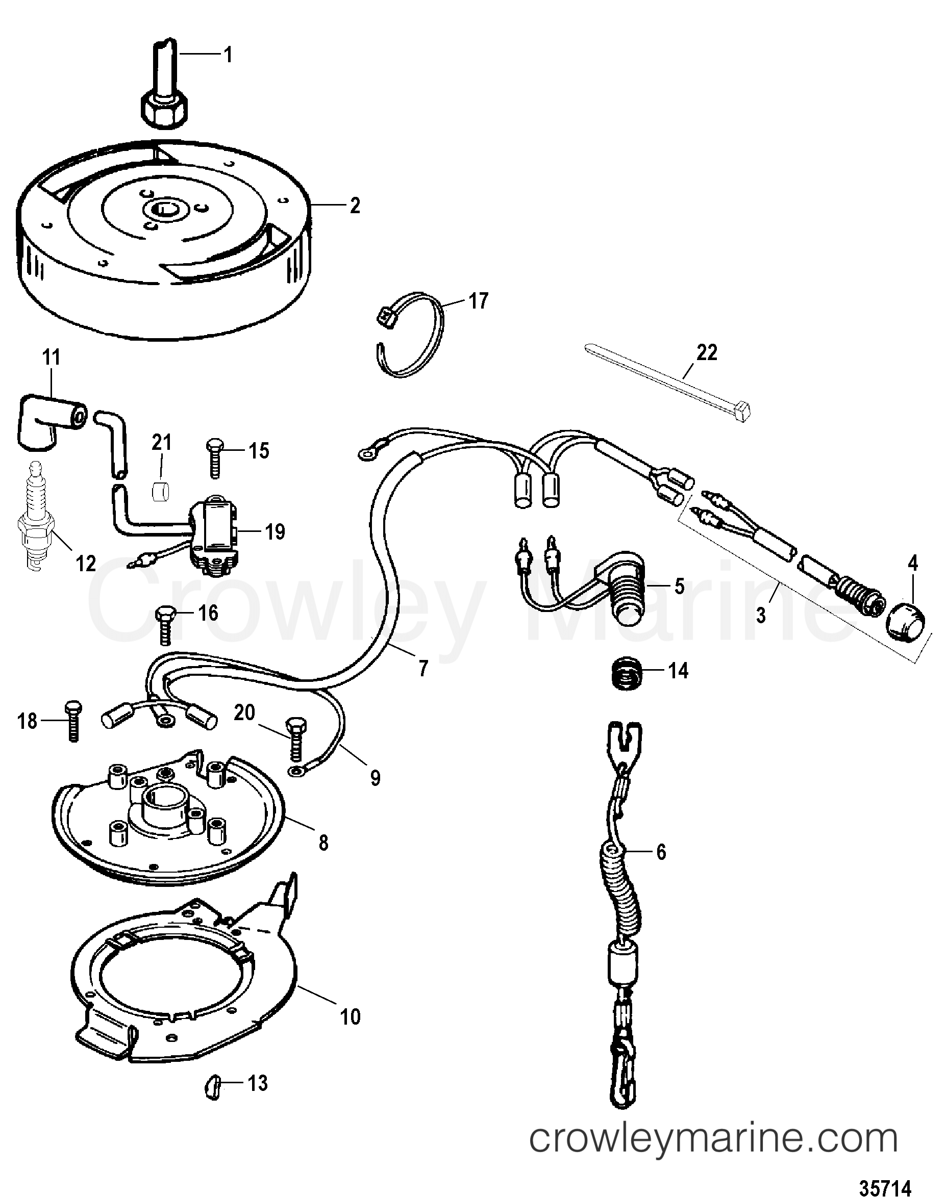 1998 Outboard 9.9 - H009201US [MH] - IGNITION SYSTEM