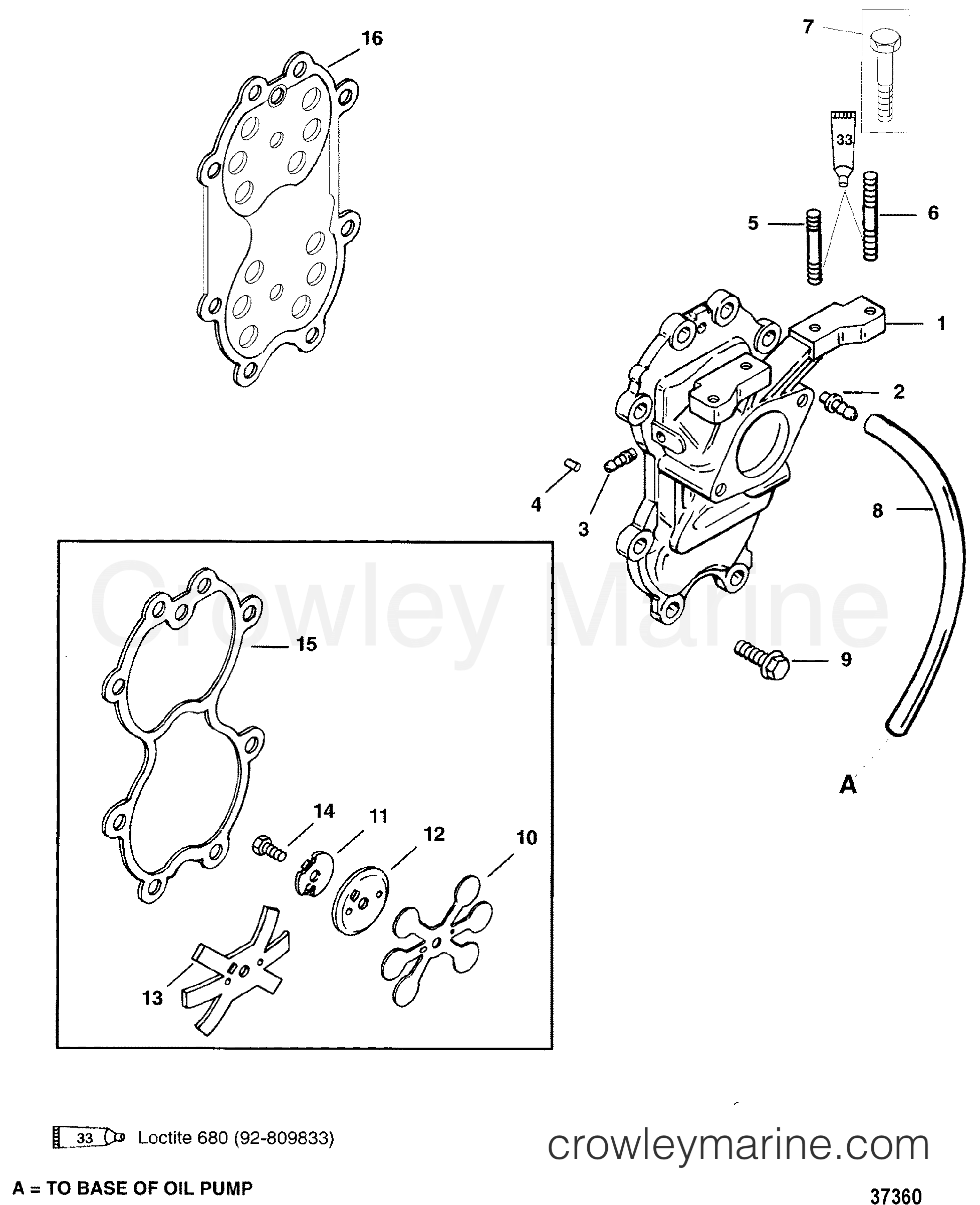 1994 Outboard 30 [ELO] - 7031312CD - INDUCTION MANIFOLD