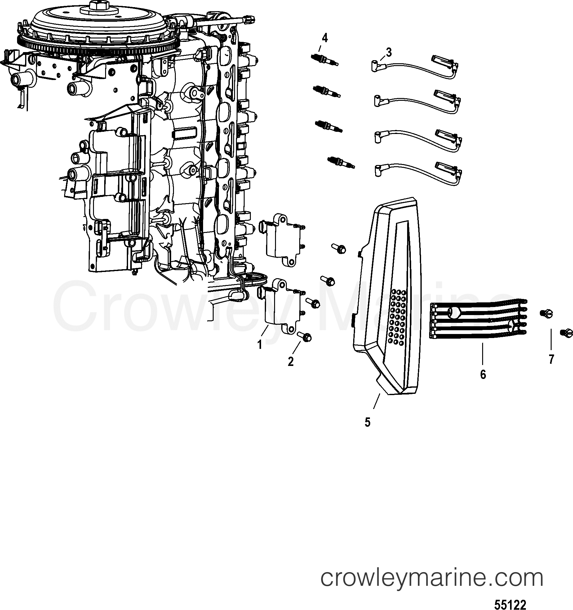 2014 Outboard 75EFI [ELPT 4] - 7F754131F - IGNITION
